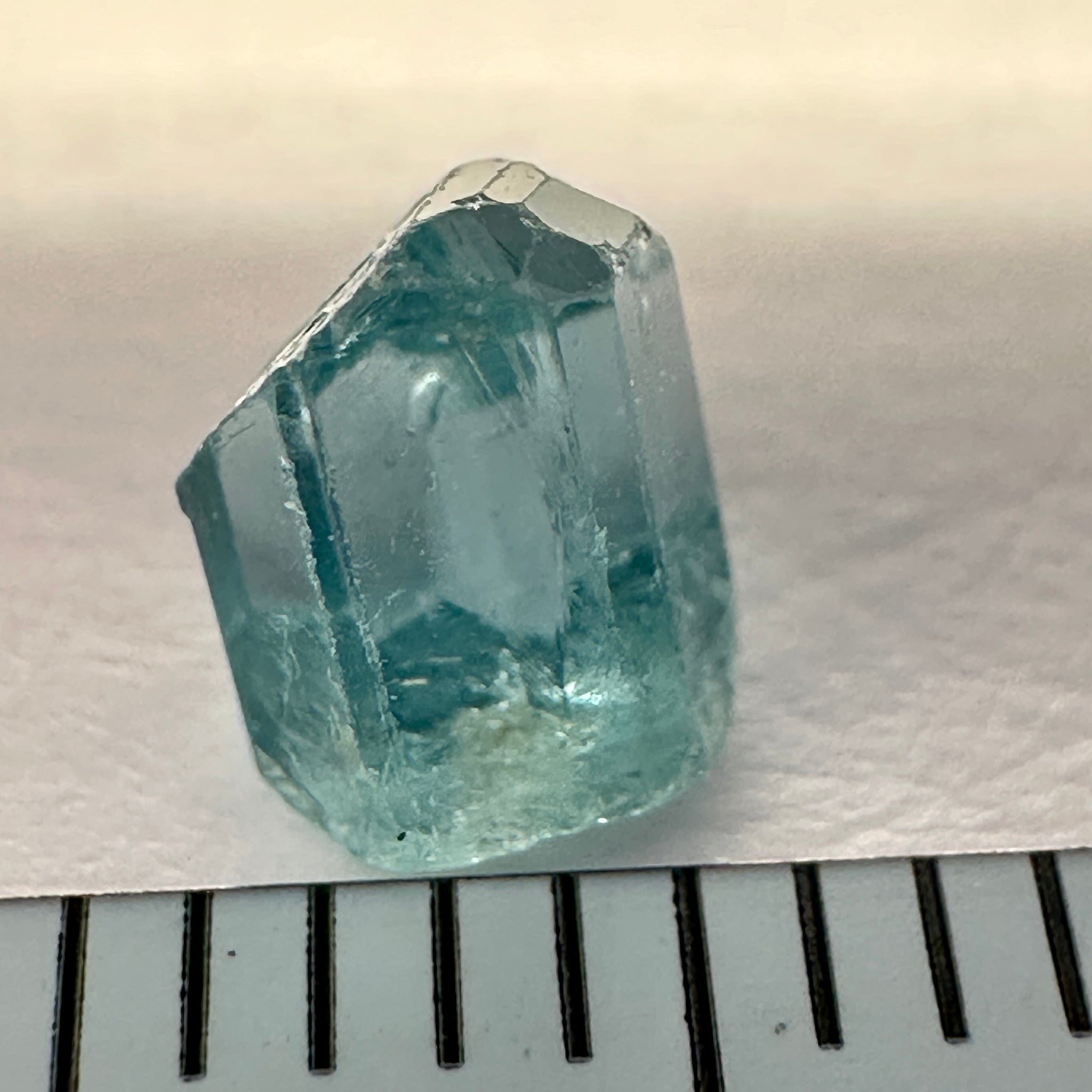 Blue Apatite Crystal, 0.99ct, Merelani, Tanzania, Untreated Unheated