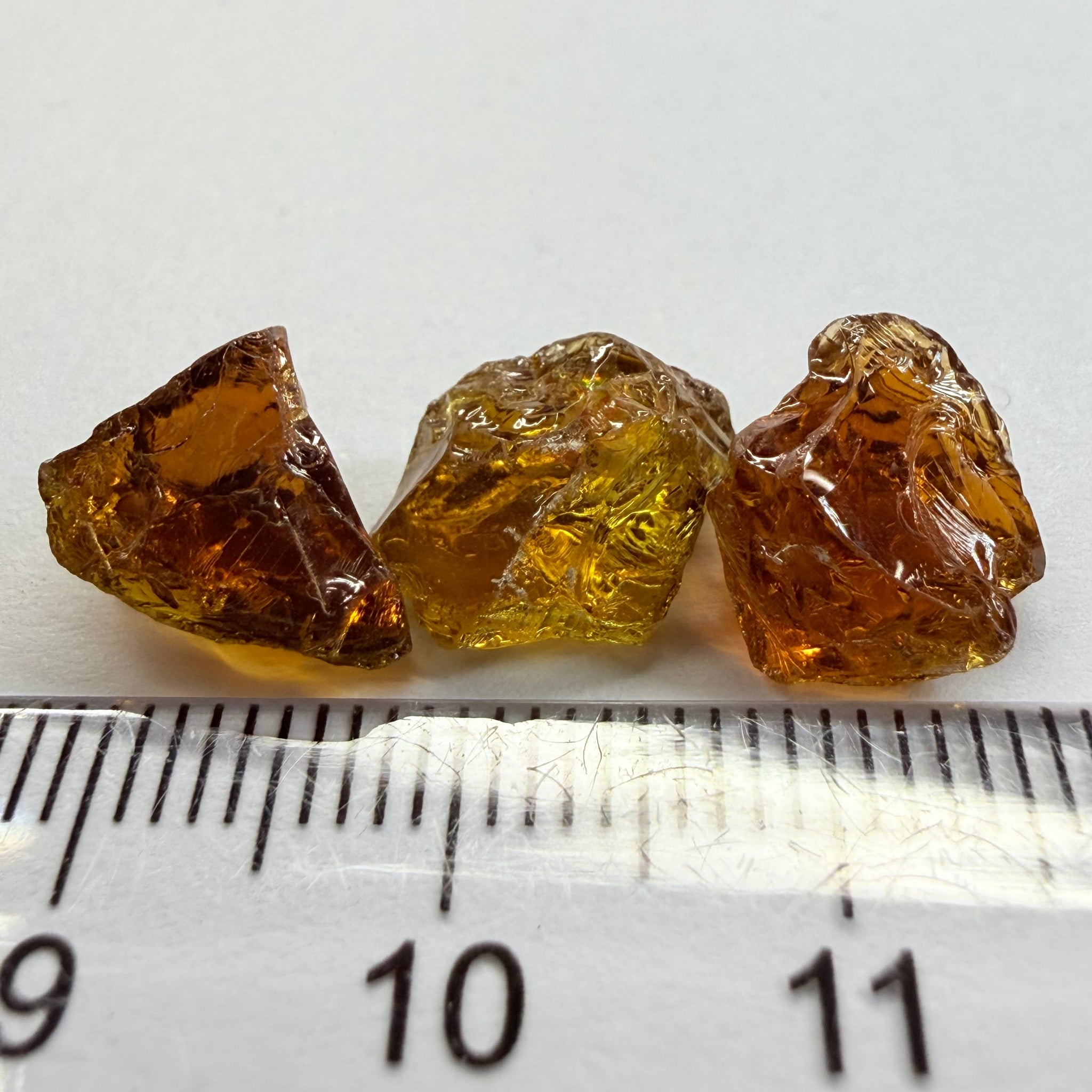 Tourmaline lot, 12.48ct, Morogoro, Tanzania, Untreated Unheated, 3.81ct - 4.47ct, vvs-if