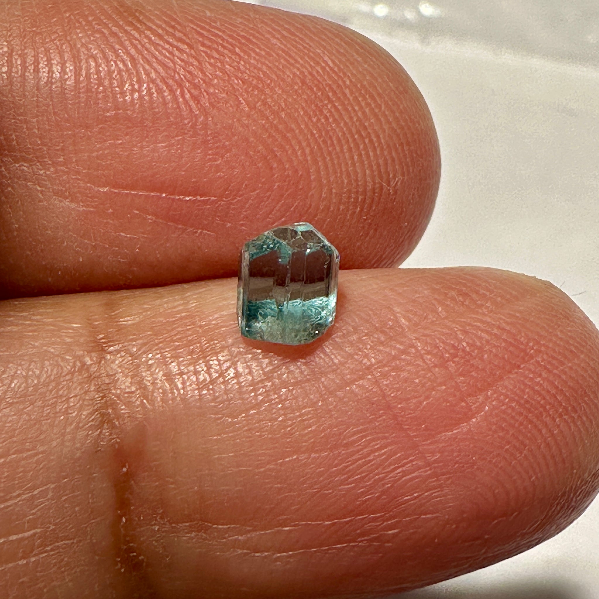 Blue Apatite Crystal, 0.99ct, Merelani, Tanzania, Untreated Unheated