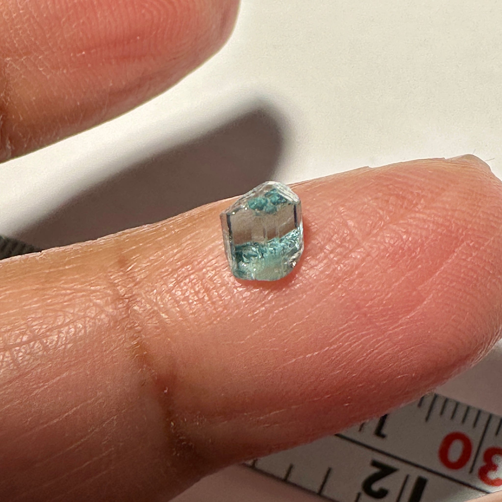 Blue Apatite Crystal, 0.99ct, Merelani, Tanzania, Untreated Unheated
