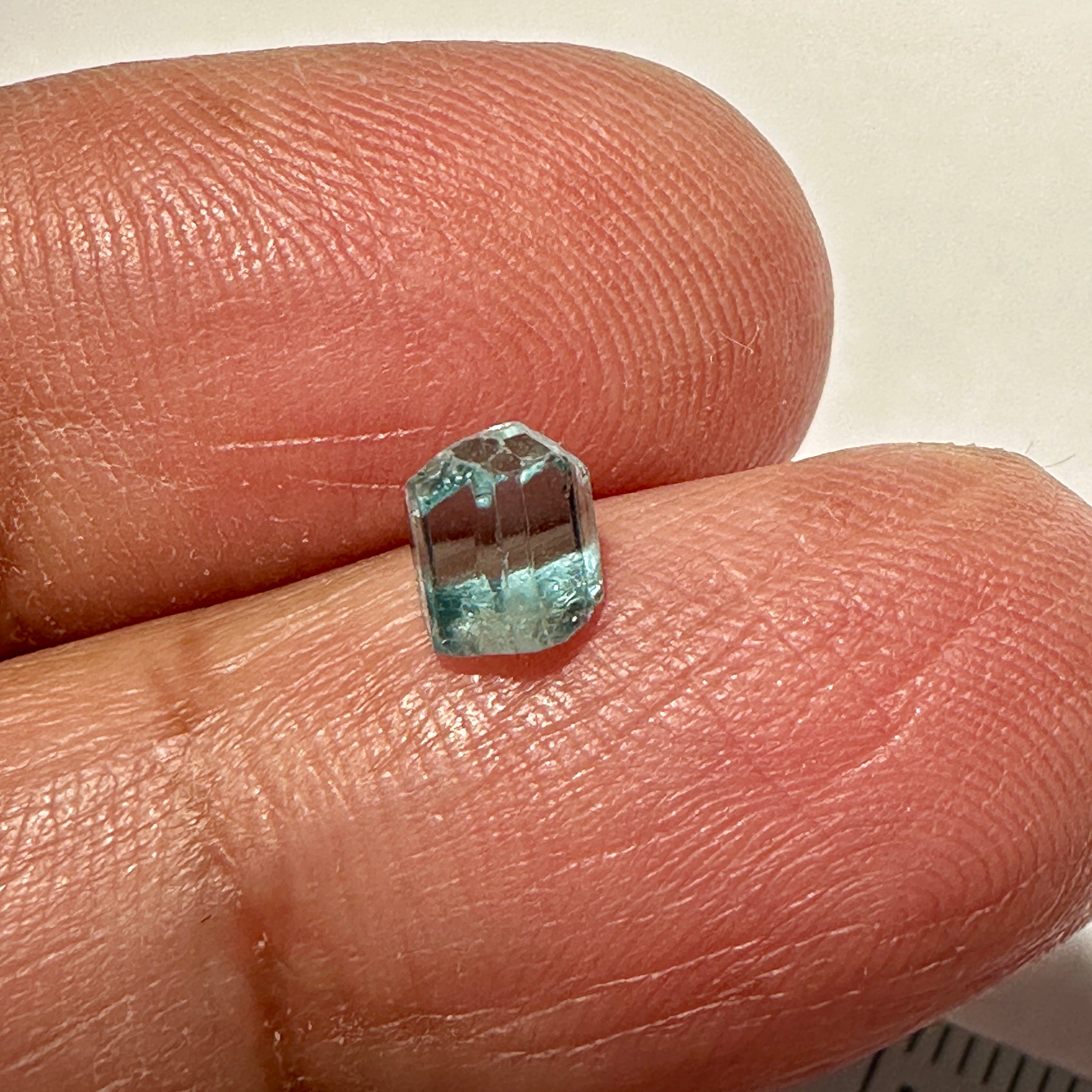 Blue Apatite Crystal, 0.99ct, Merelani, Tanzania, Untreated Unheated