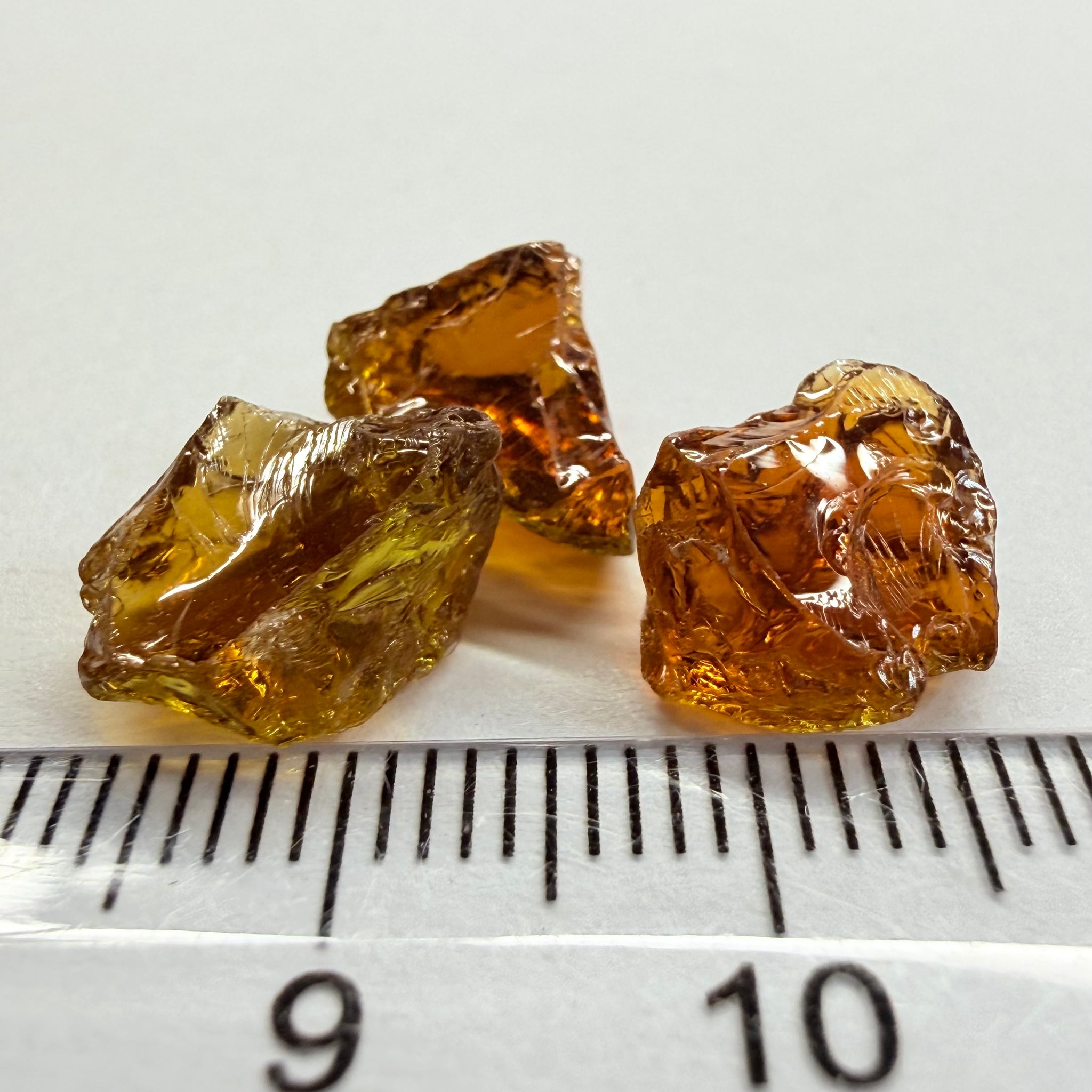 Tourmaline lot, 12.48ct, Morogoro, Tanzania, Untreated Unheated, 3.81ct - 4.47ct, vvs-if