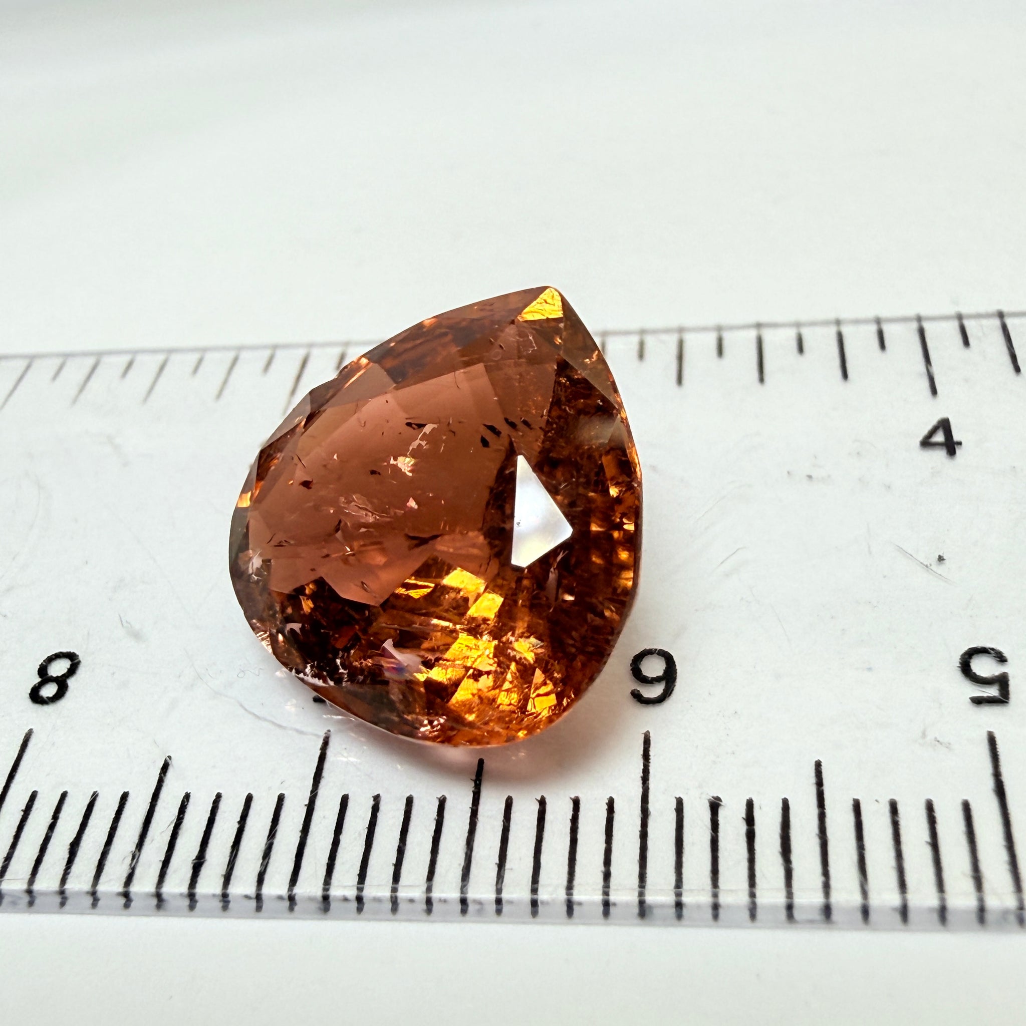 Tourmaline, 8.71ct, Congo, Unheated Untreated, native cut