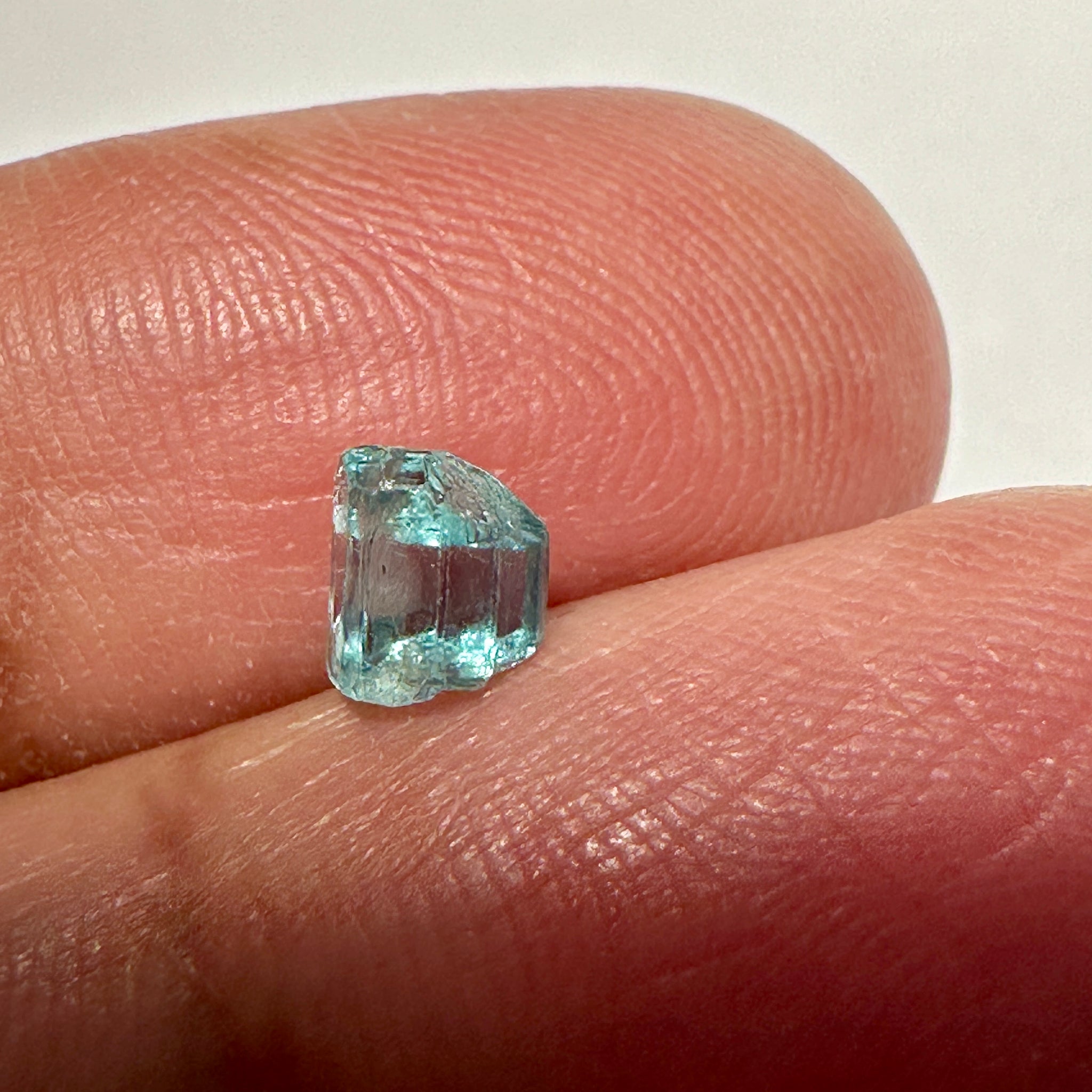 Blue Apatite Crystal, 0.99ct, Merelani, Tanzania, Untreated Unheated
