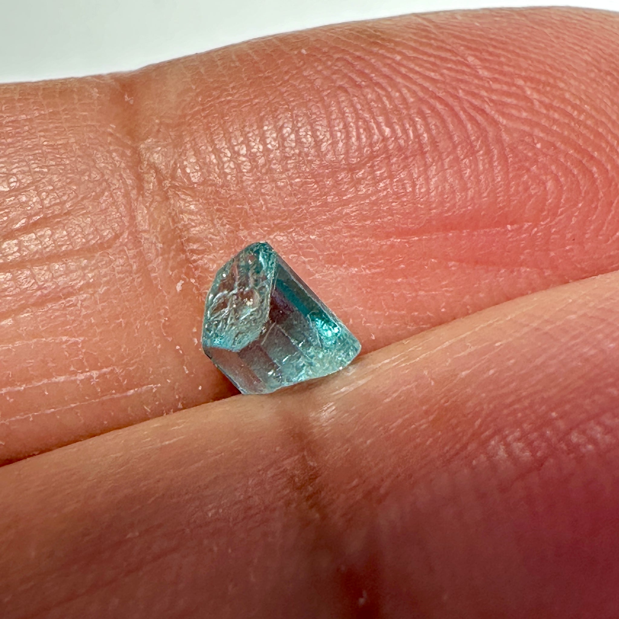 Blue Apatite Crystal, 0.99ct, Merelani, Tanzania, Untreated Unheated