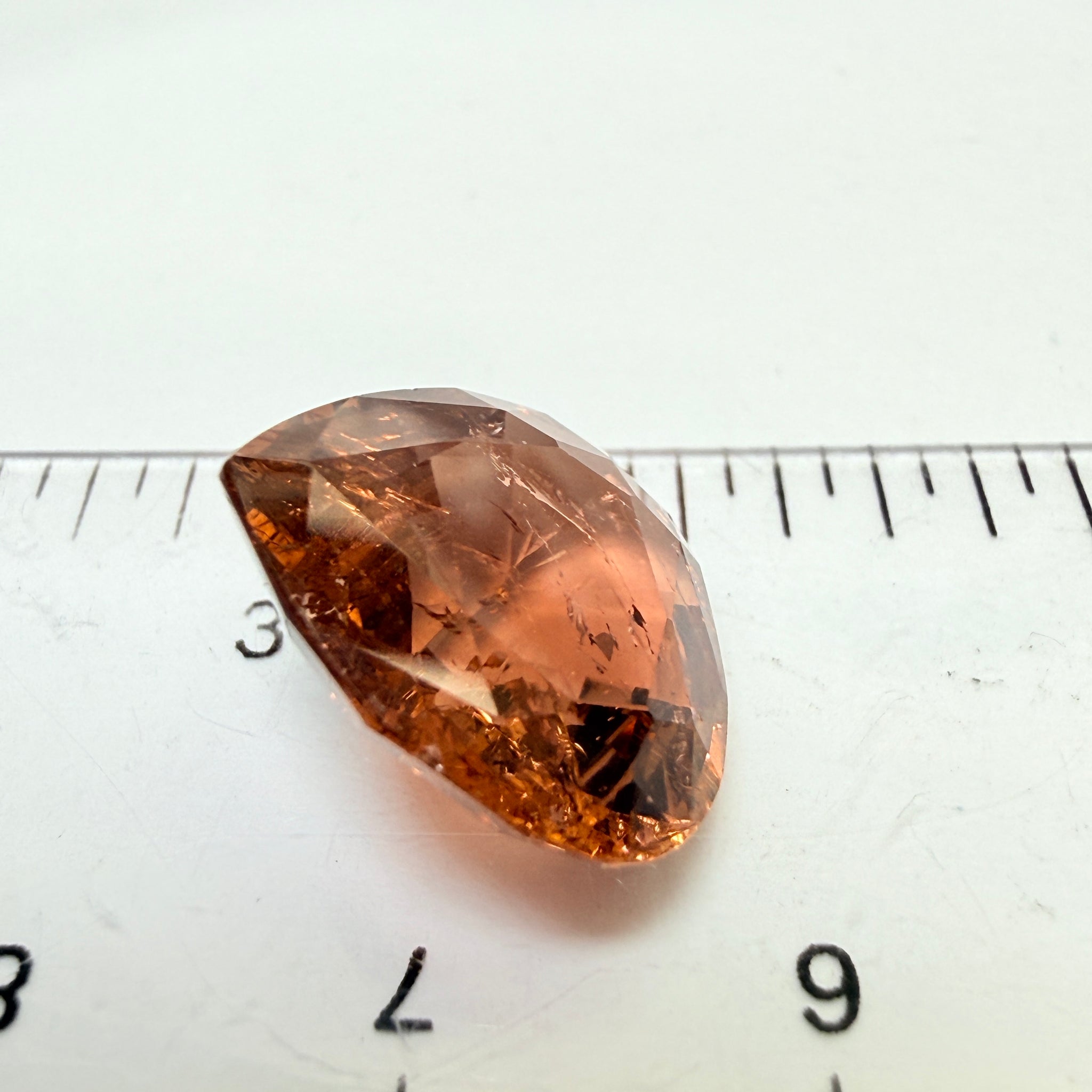 Tourmaline, 8.71ct, Congo, Unheated Untreated, native cut