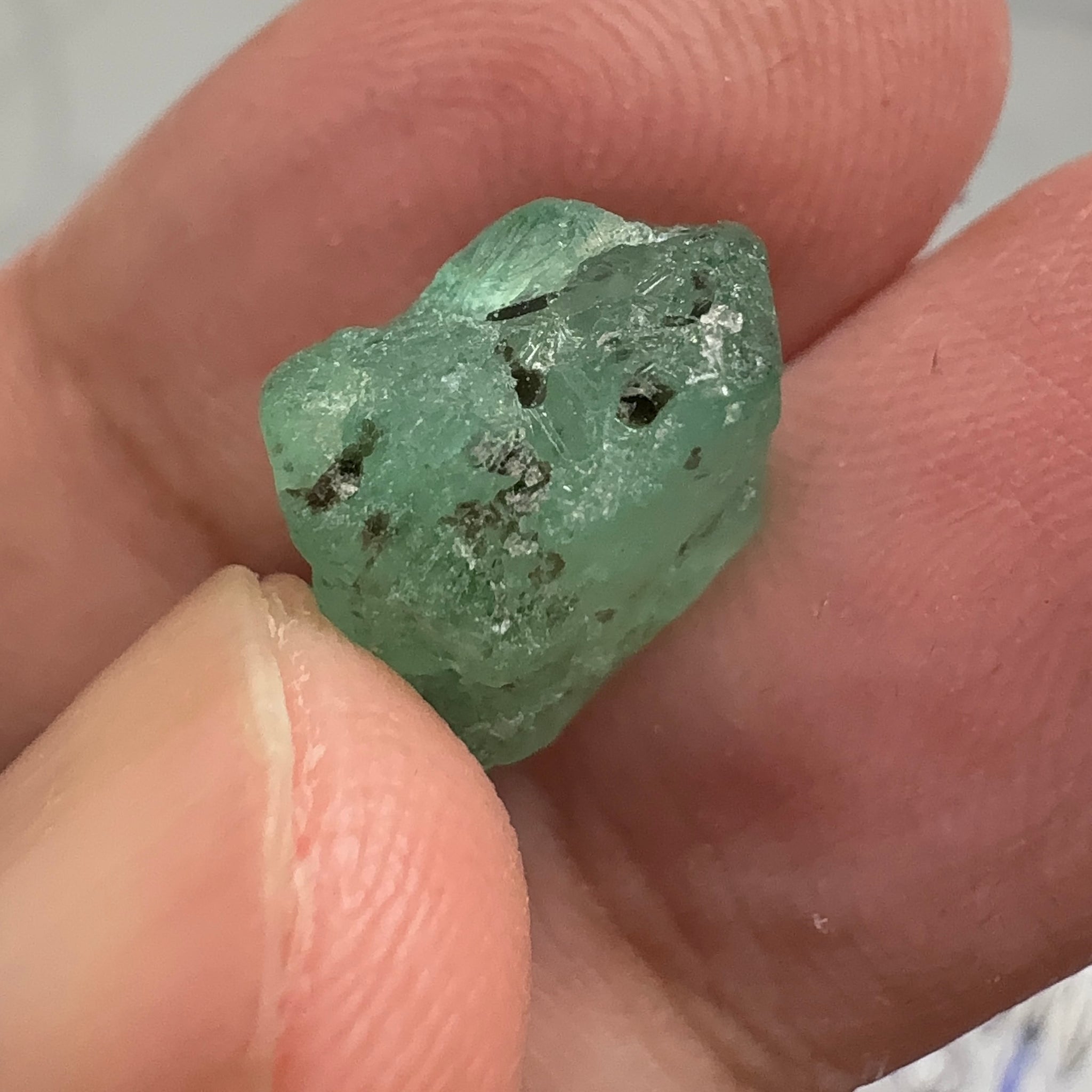Emerald Crystal, 9.13ct, Tanzania, Untreated Unheated, specimen grade