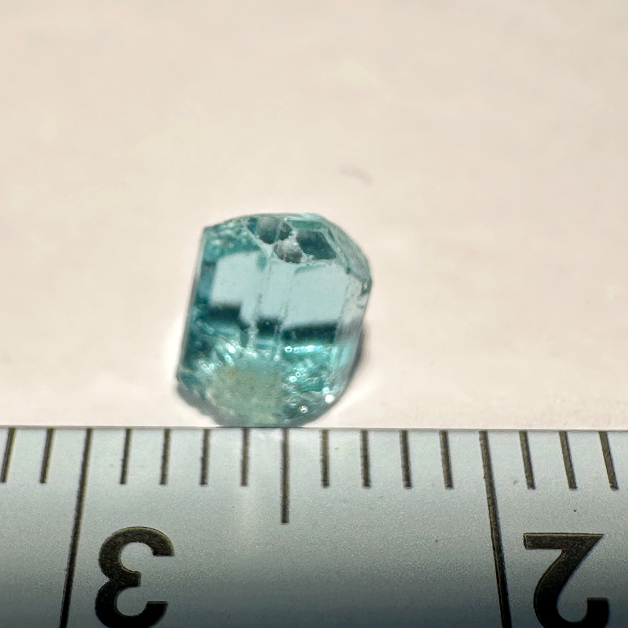 Blue Apatite Crystal, 0.99ct, Merelani, Tanzania, Untreated Unheated