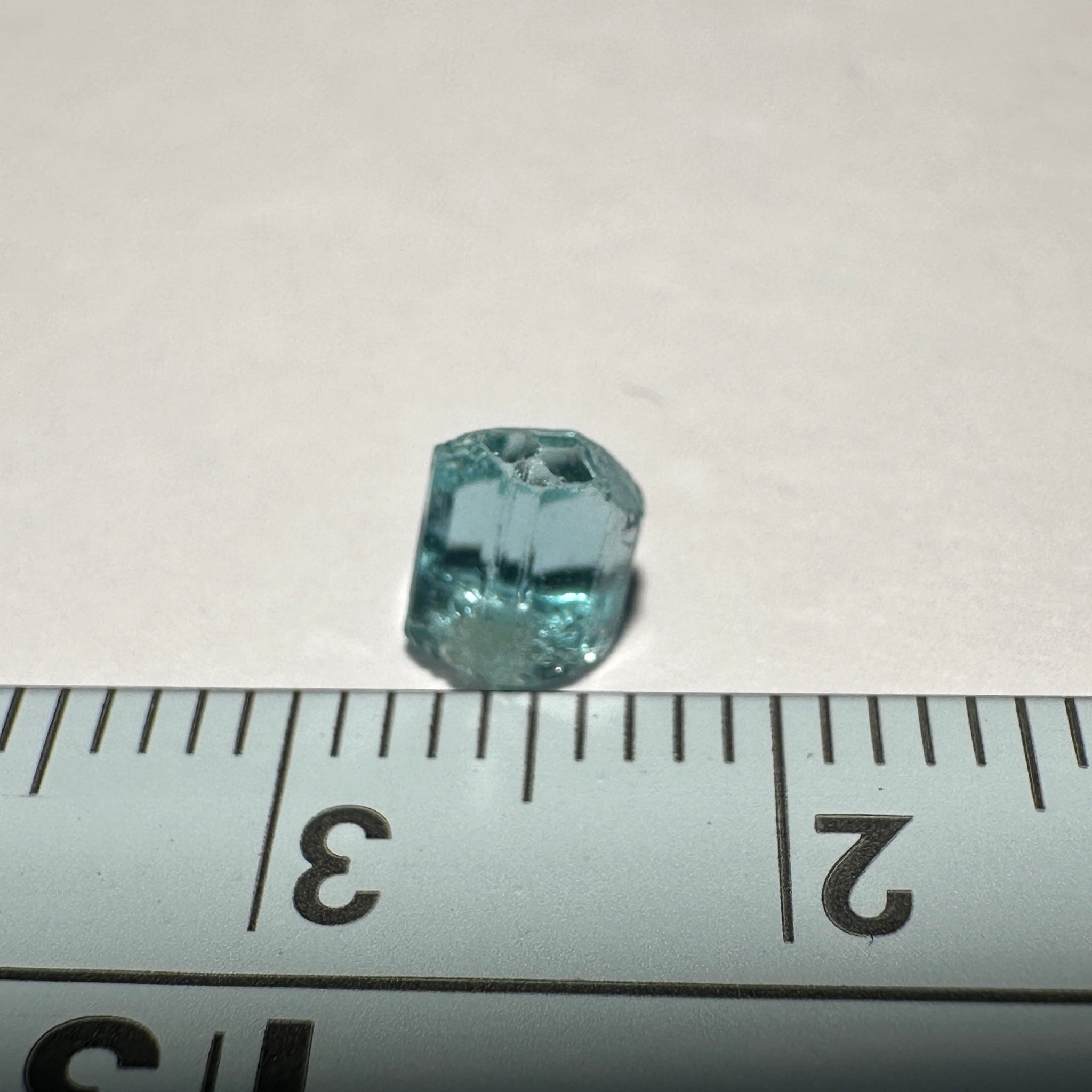 Blue Apatite Crystal, 0.99ct, Merelani, Tanzania, Untreated Unheated