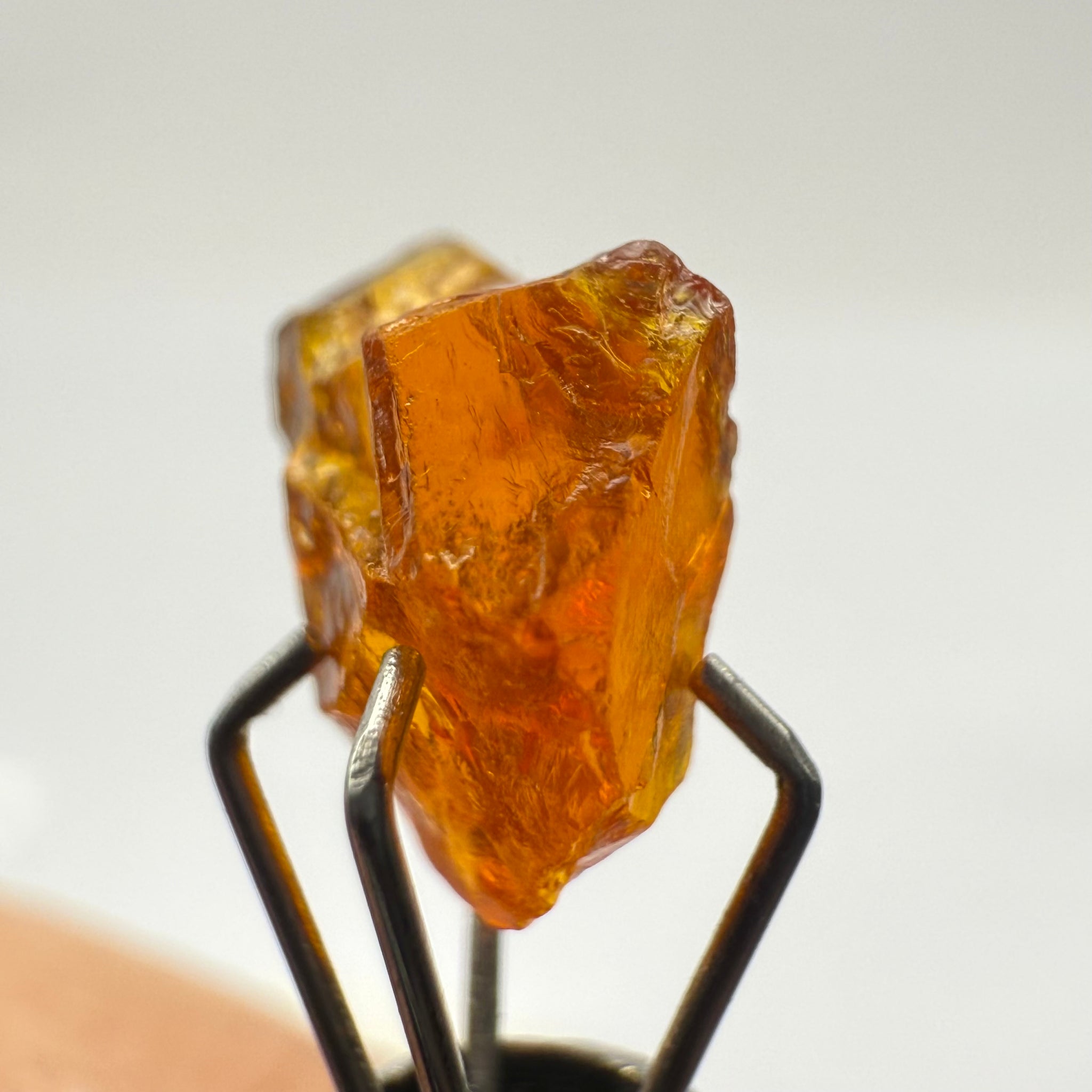Clinohumite, 1.82ct, Morogoro, Tanzania, Untreated Unheated. VVS, odd shape and a bit flattish
