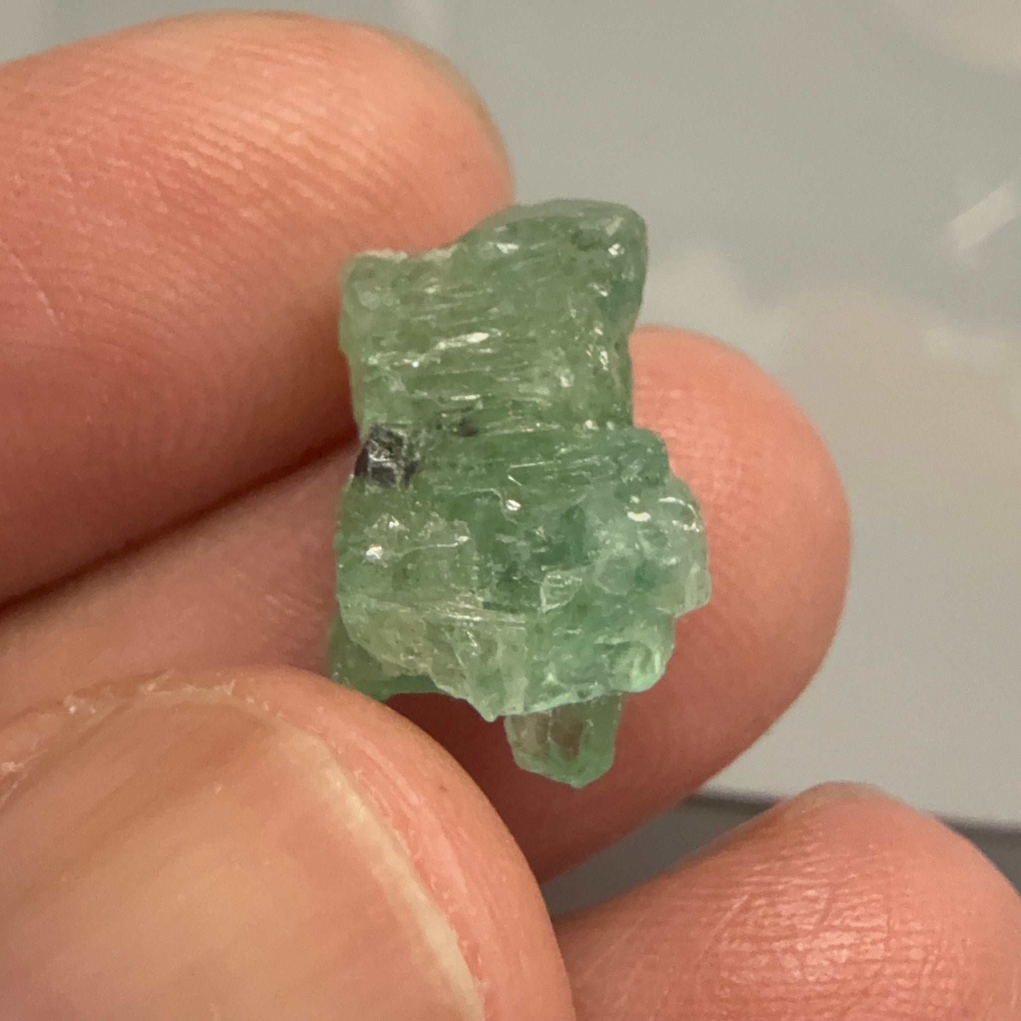 Emerald Crystal, 6.91ct, Tanzania, Untreated Unheated, specimen grade