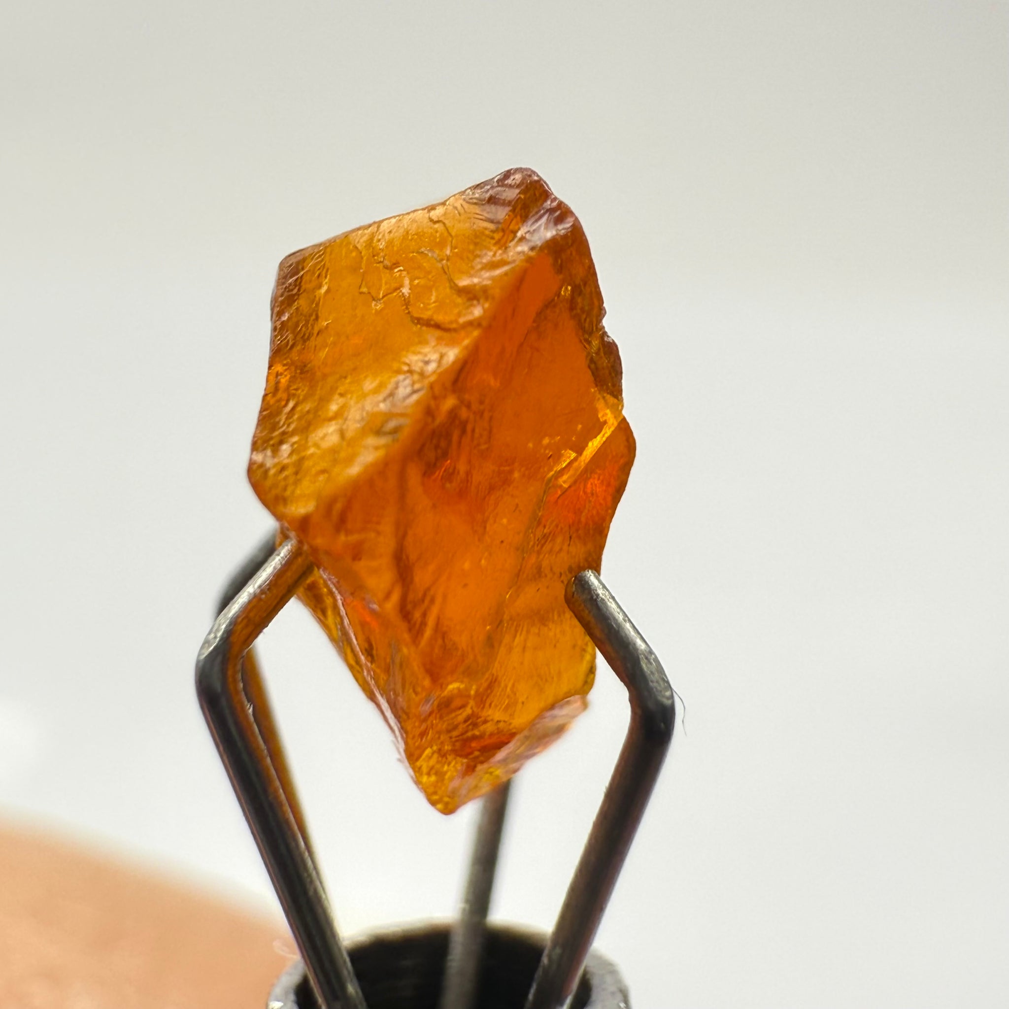 Clinohumite, 1.82ct, Morogoro, Tanzania, Untreated Unheated. VVS, odd shape and a bit flattish