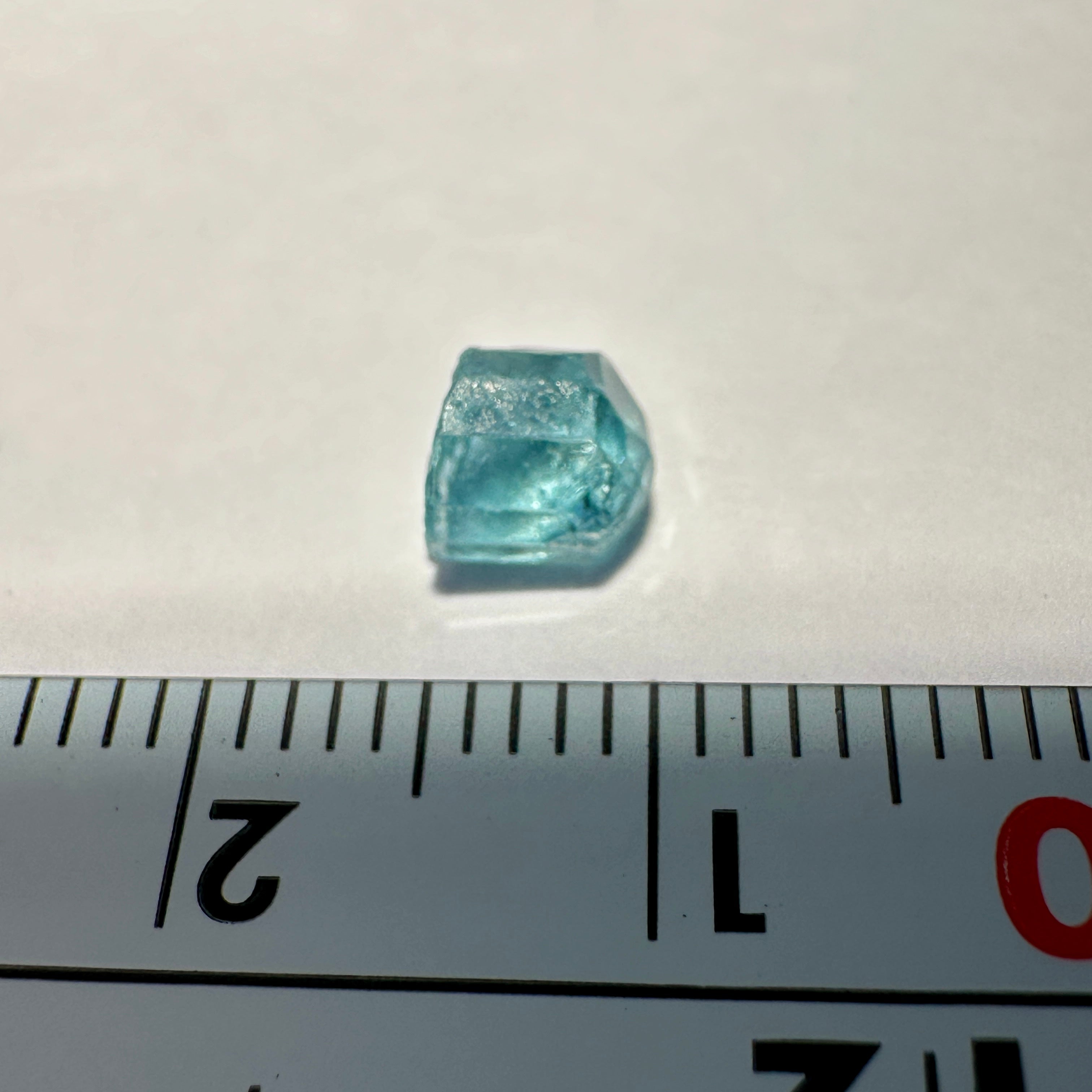1.19ct Blue Apatite Crystal, Merelani, Tanzania, Untreated Unheated