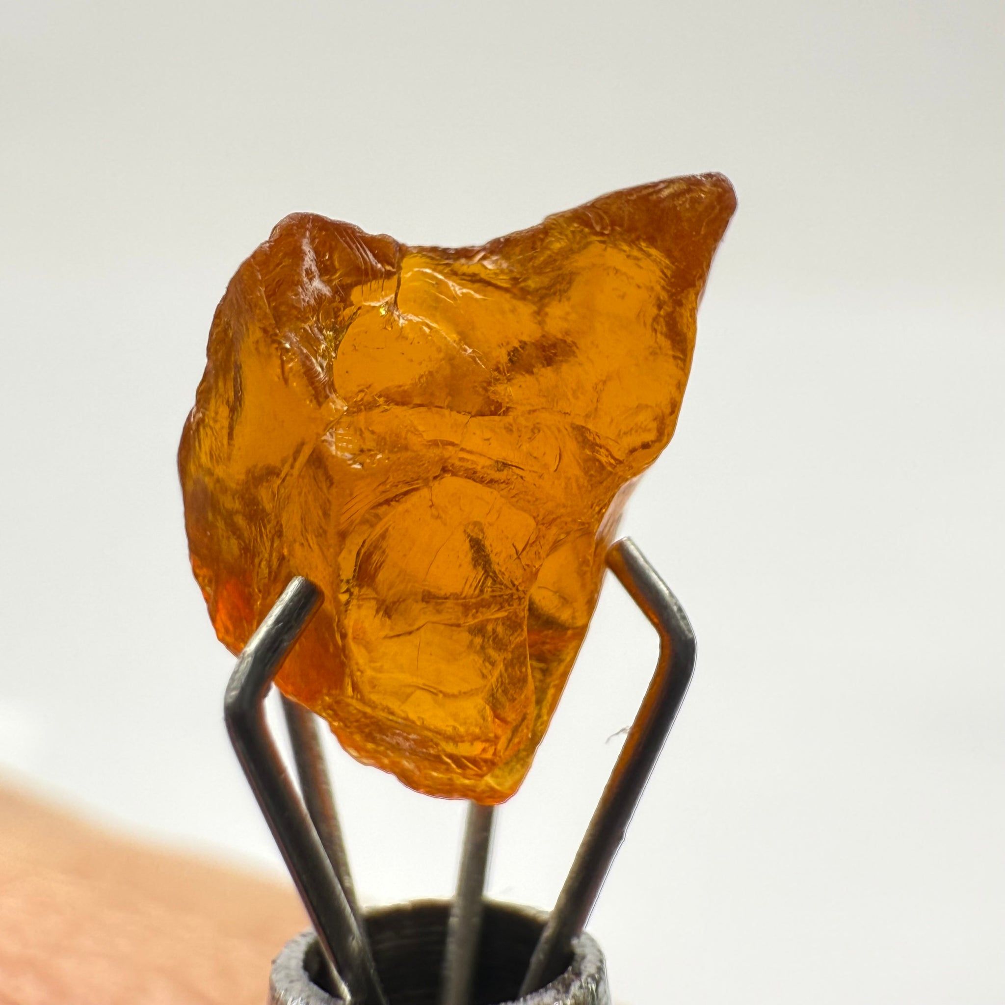 Clinohumite, 1.82ct, Morogoro, Tanzania, Untreated Unheated. VVS, odd shape and a bit flattish