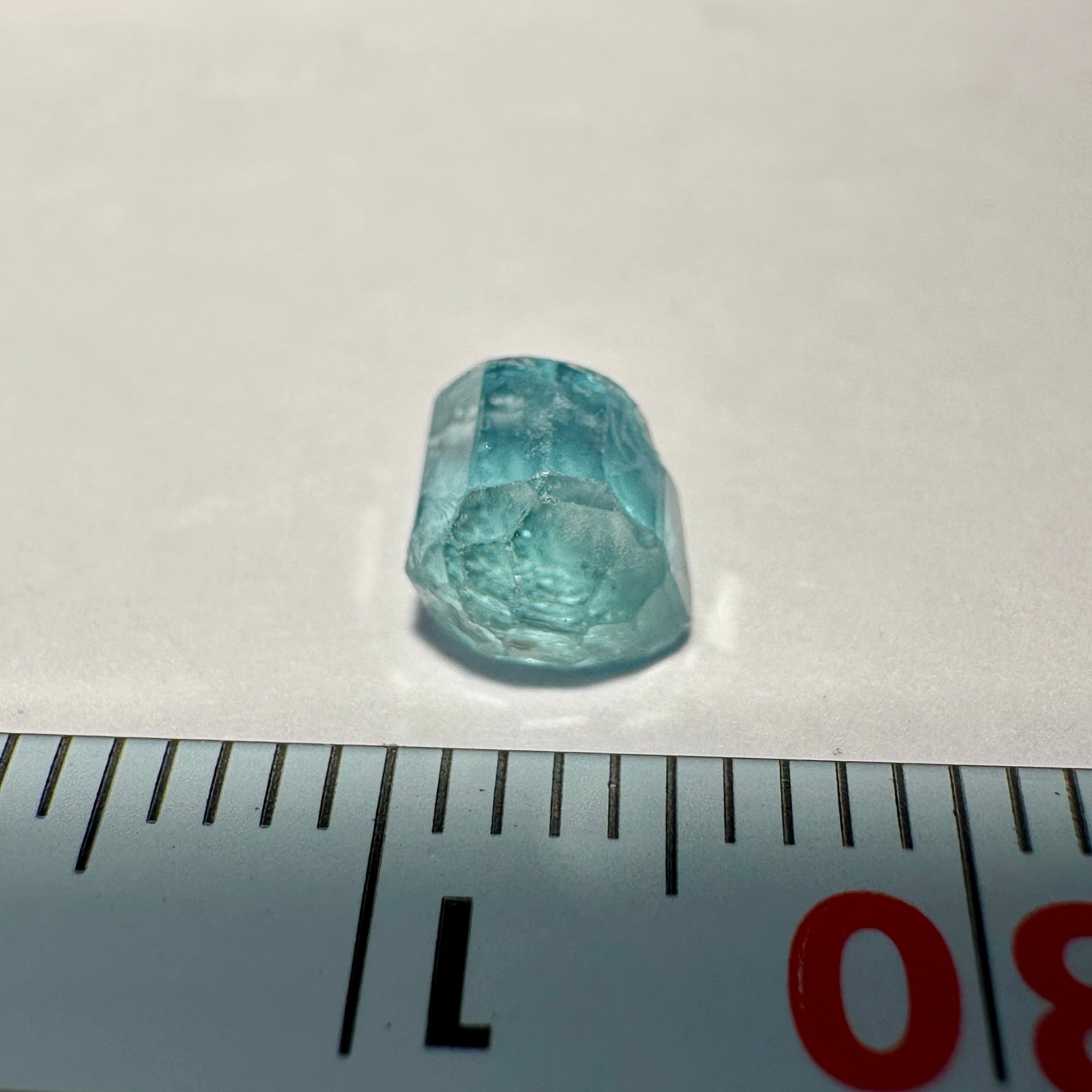 Blue Apatite Crystal, 1.19ct, Merelani, Tanzania, Untreated Unheated