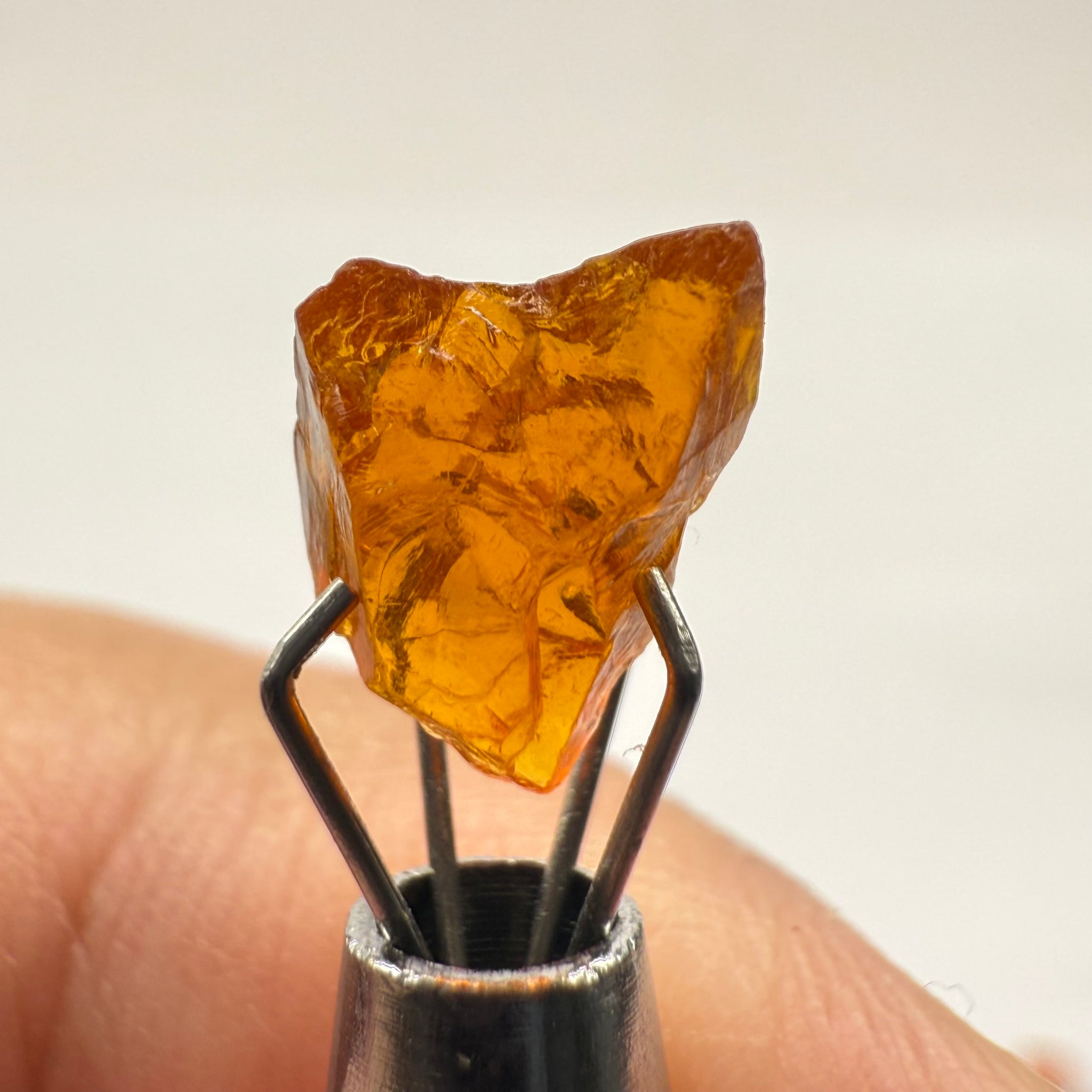 Clinohumite, 1.82ct, Morogoro, Tanzania, Untreated Unheated. VVS, odd shape and a bit flattish