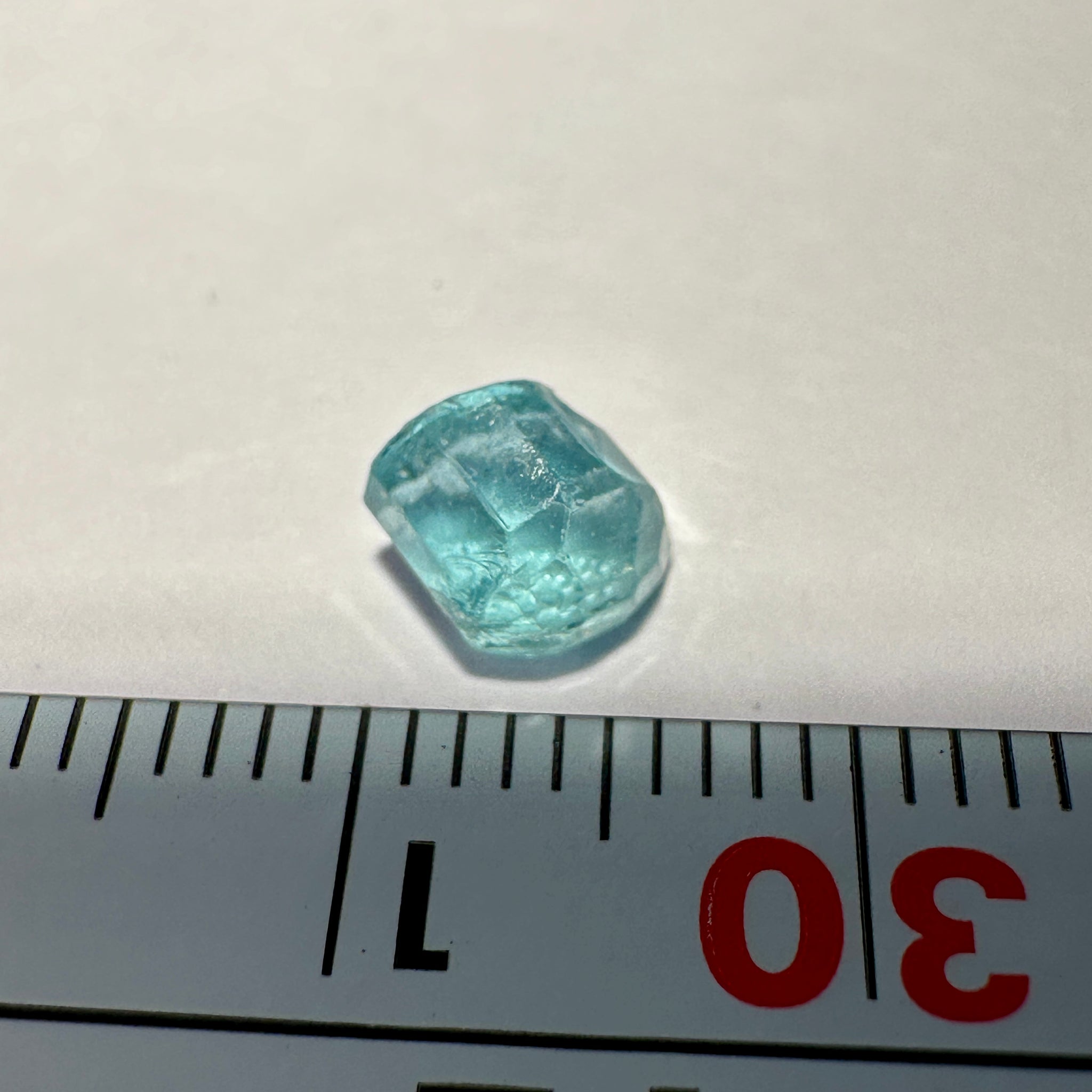 Blue Apatite Crystal, 1.19ct, Merelani, Tanzania, Untreated Unheated