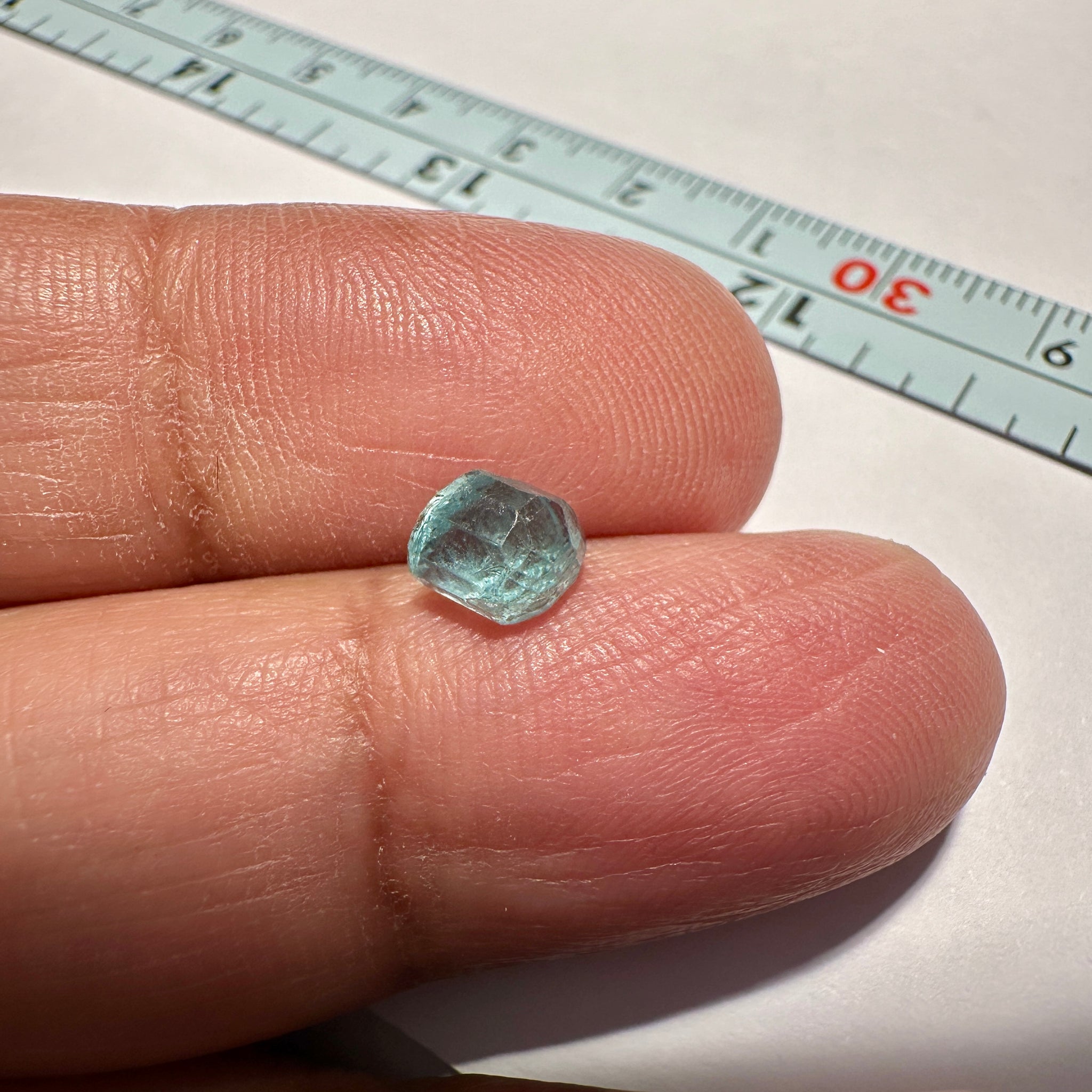 Blue Apatite Crystal, 1.19ct, Merelani, Tanzania, Untreated Unheated