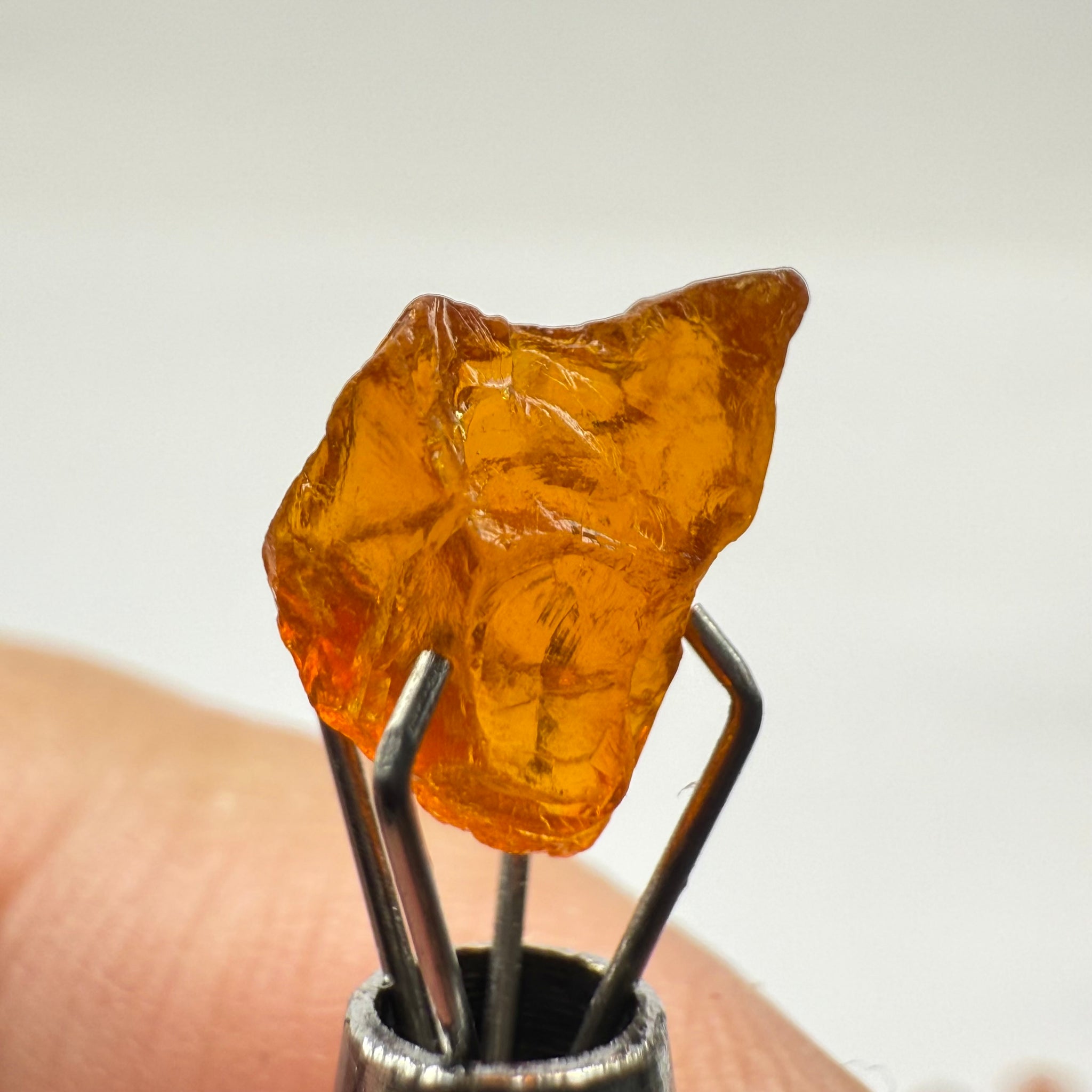 Clinohumite, 1.82ct, Morogoro, Tanzania, Untreated Unheated. VVS, odd shape and a bit flattish