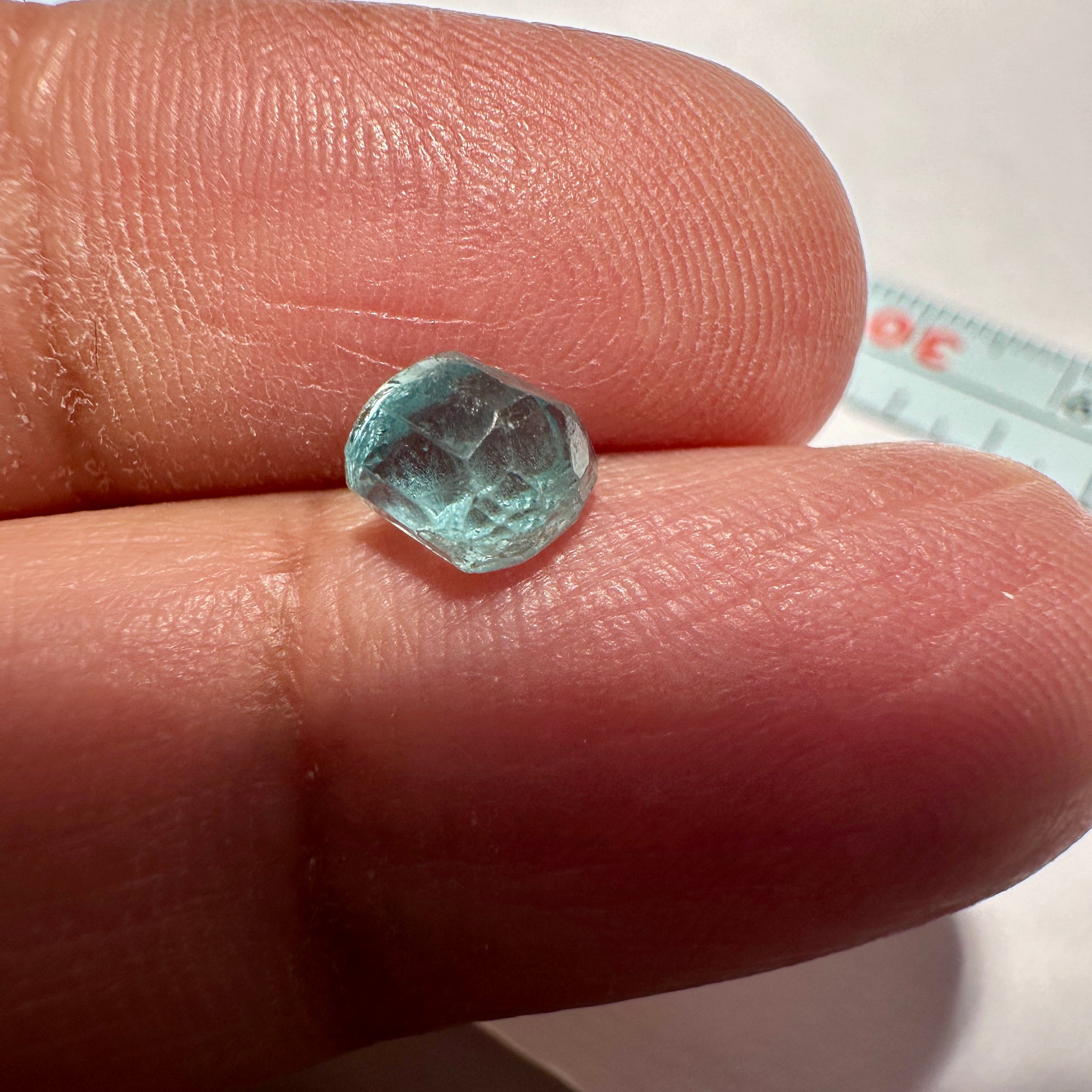 Blue Apatite Crystal, 1.19ct, Merelani, Tanzania, Untreated Unheated