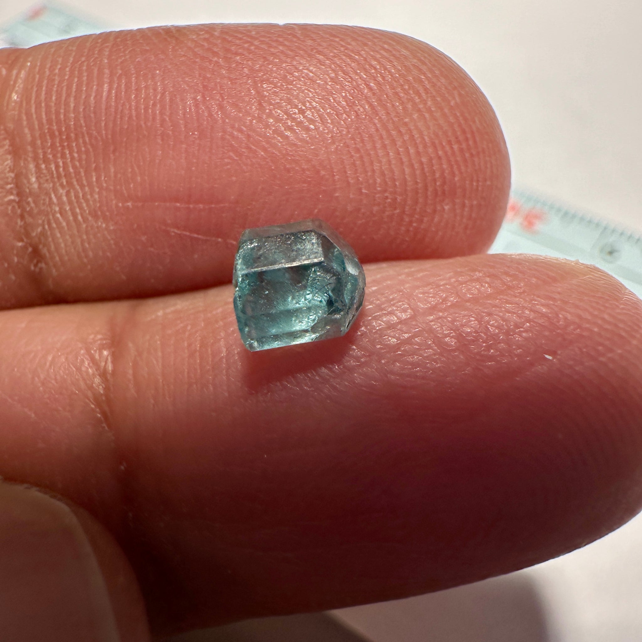 Blue Apatite Crystal, 1.19ct, Merelani, Tanzania, Untreated Unheated