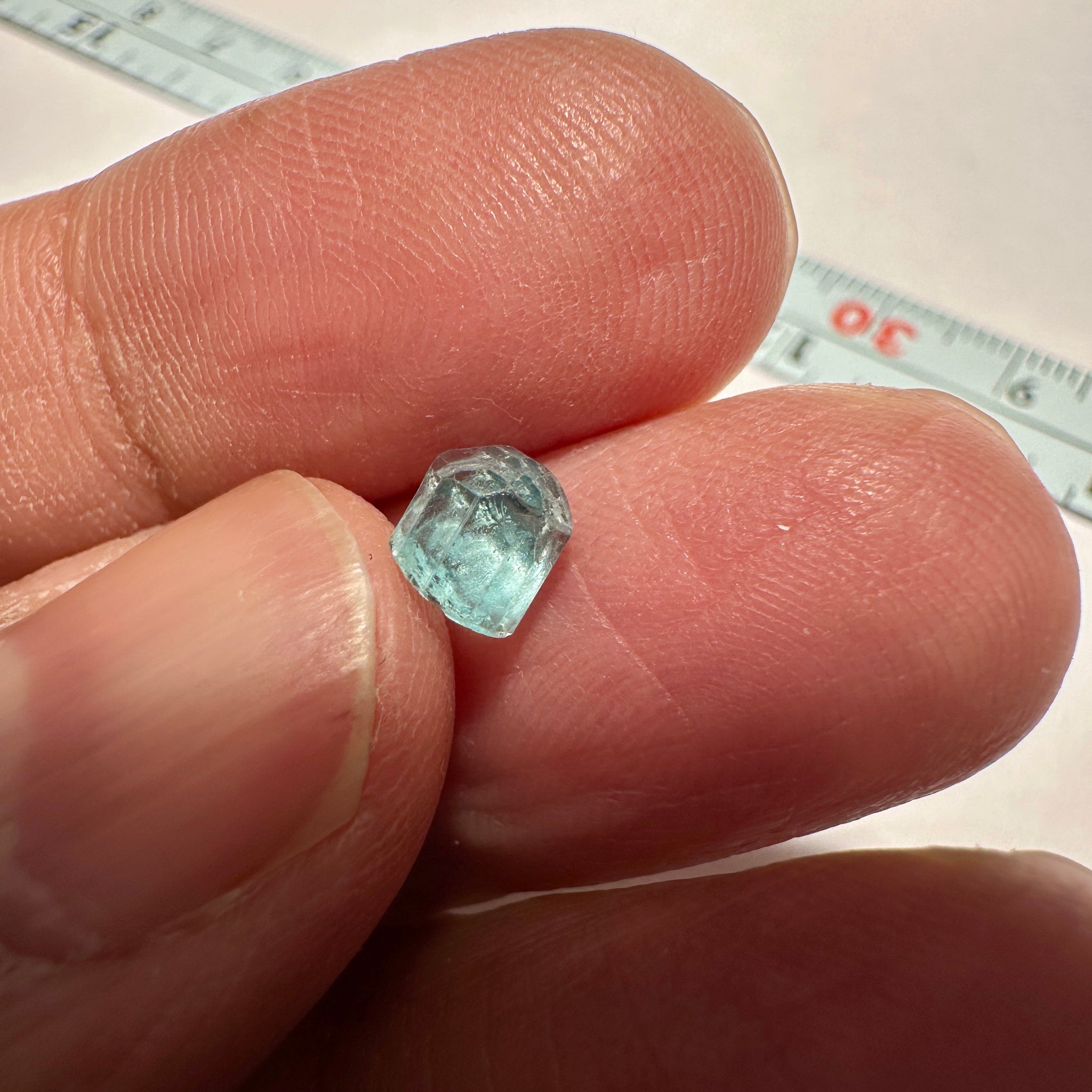 Blue Apatite Crystal, 1.19ct, Merelani, Tanzania, Untreated Unheated