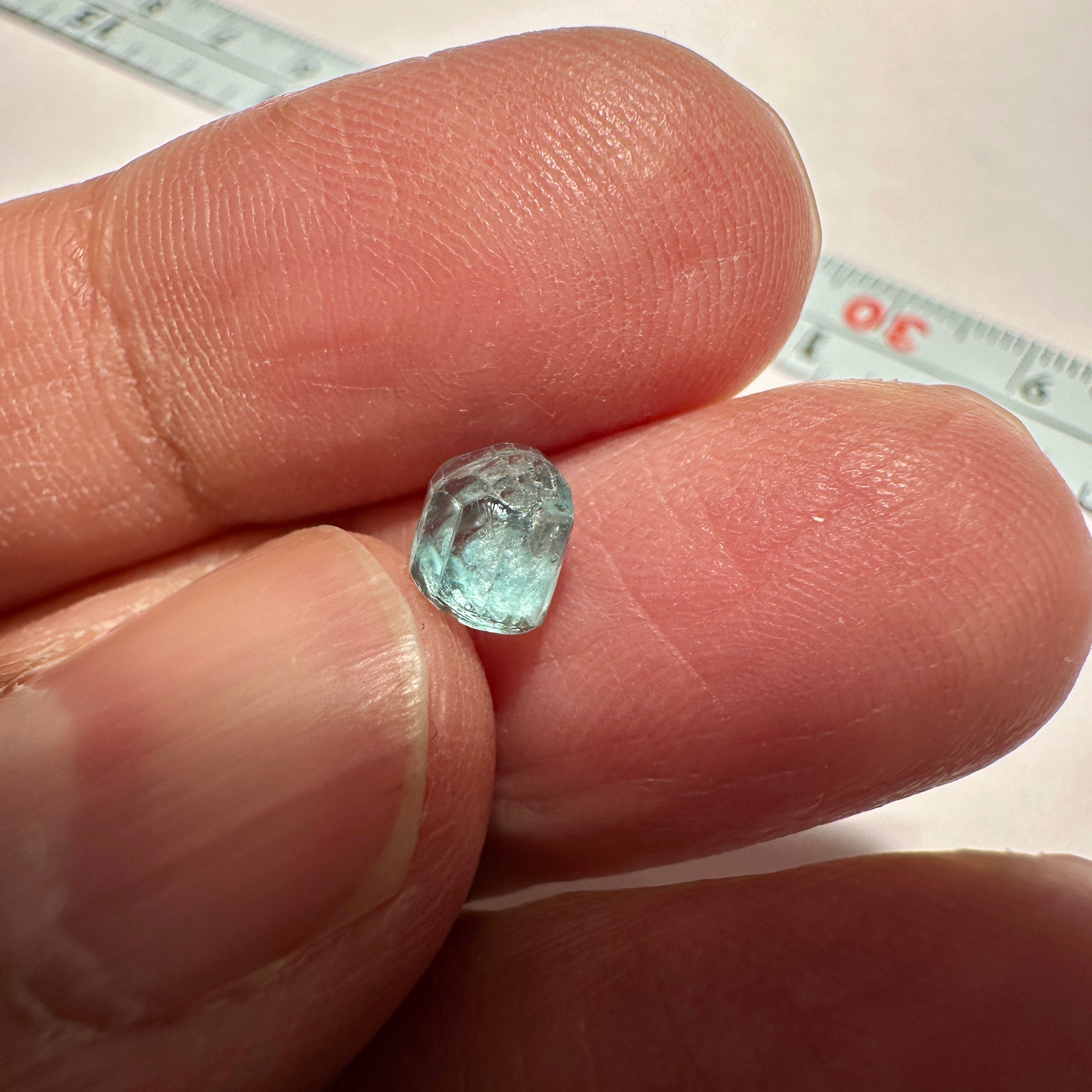 1.19ct Blue Apatite Crystal, Merelani, Tanzania, Untreated Unheated