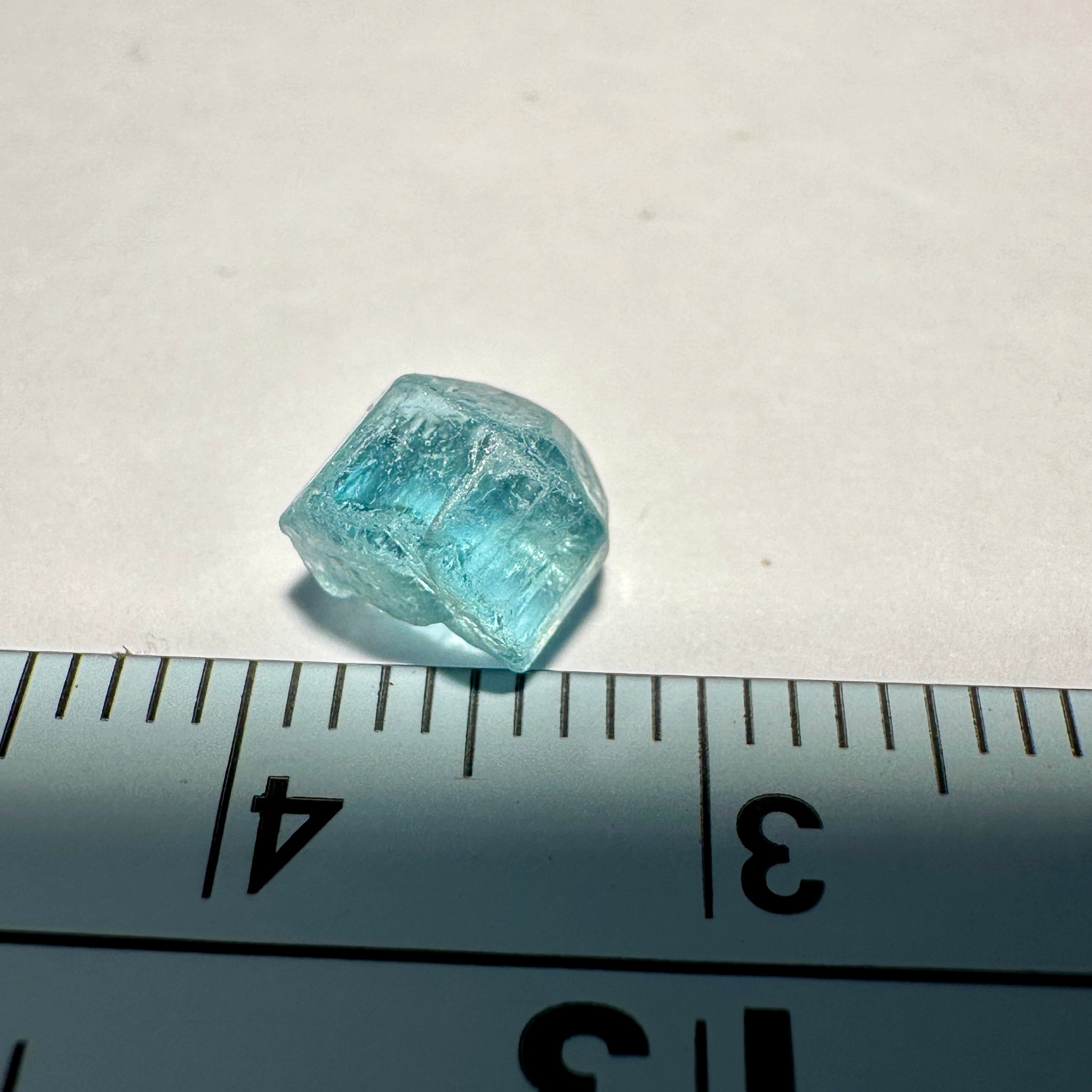 Blue Apatite Crystal, 1.69ct, Merelani, Tanzania, Untreated Unheated
