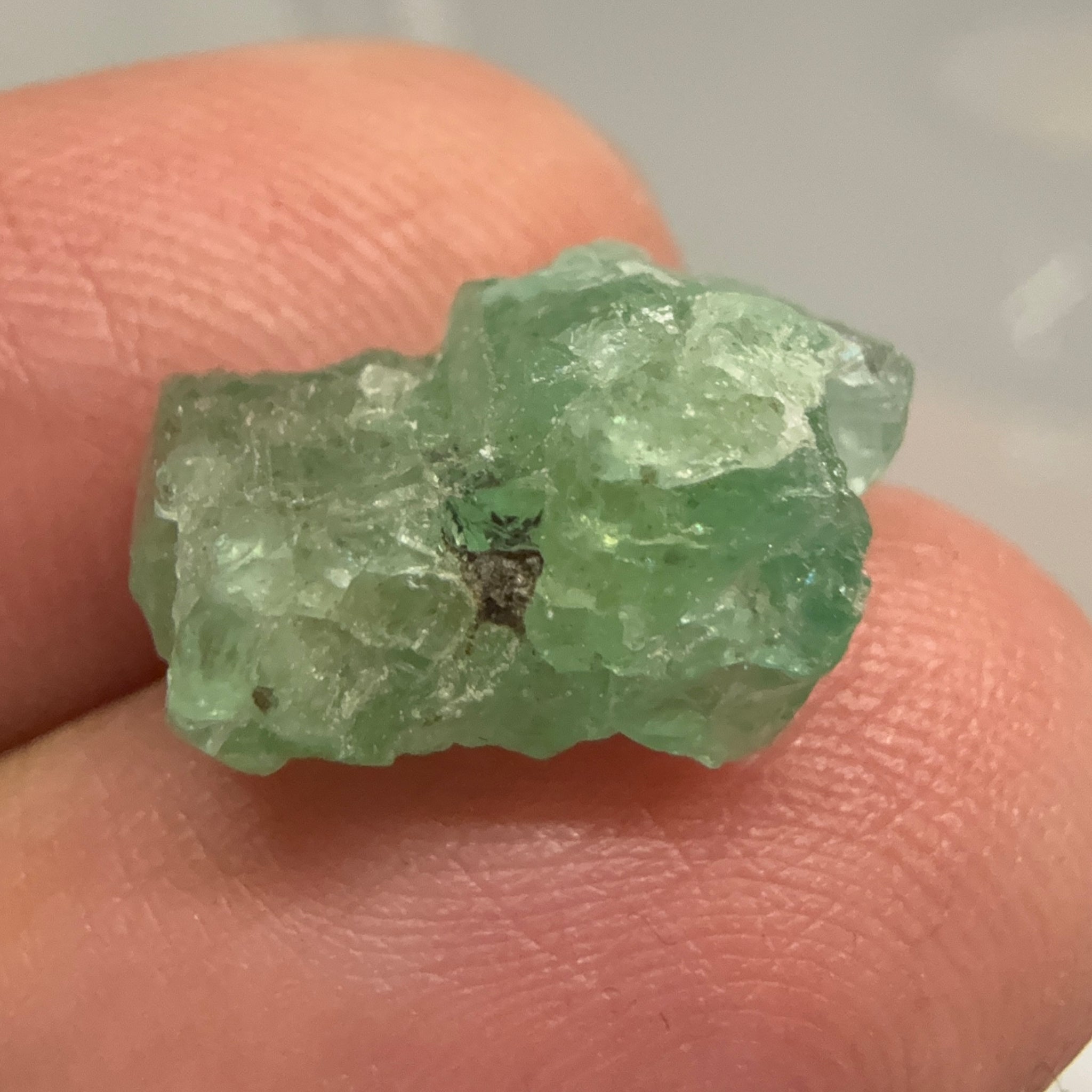 Emerald Crystal, 6.91ct, Tanzania, Untreated Unheated, specimen grade
