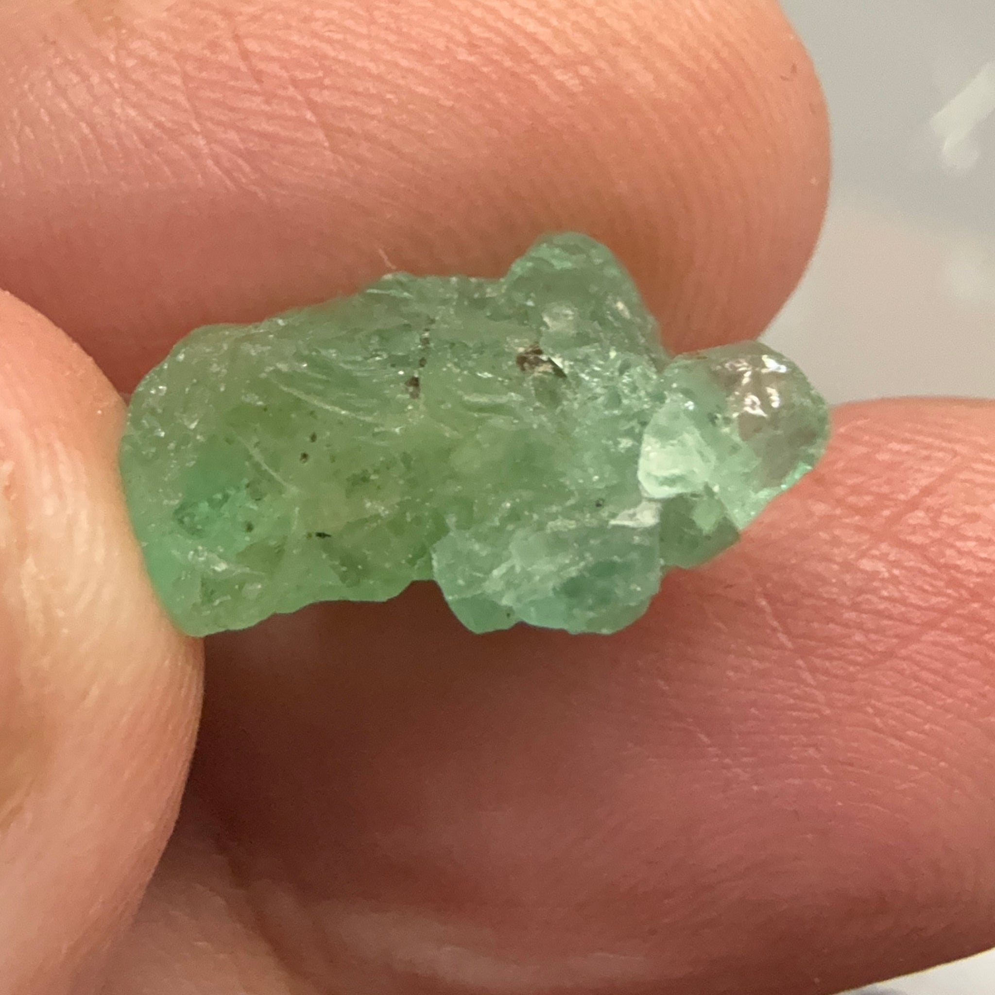 Emerald Crystal, 6.91ct, Tanzania, Untreated Unheated, specimen grade