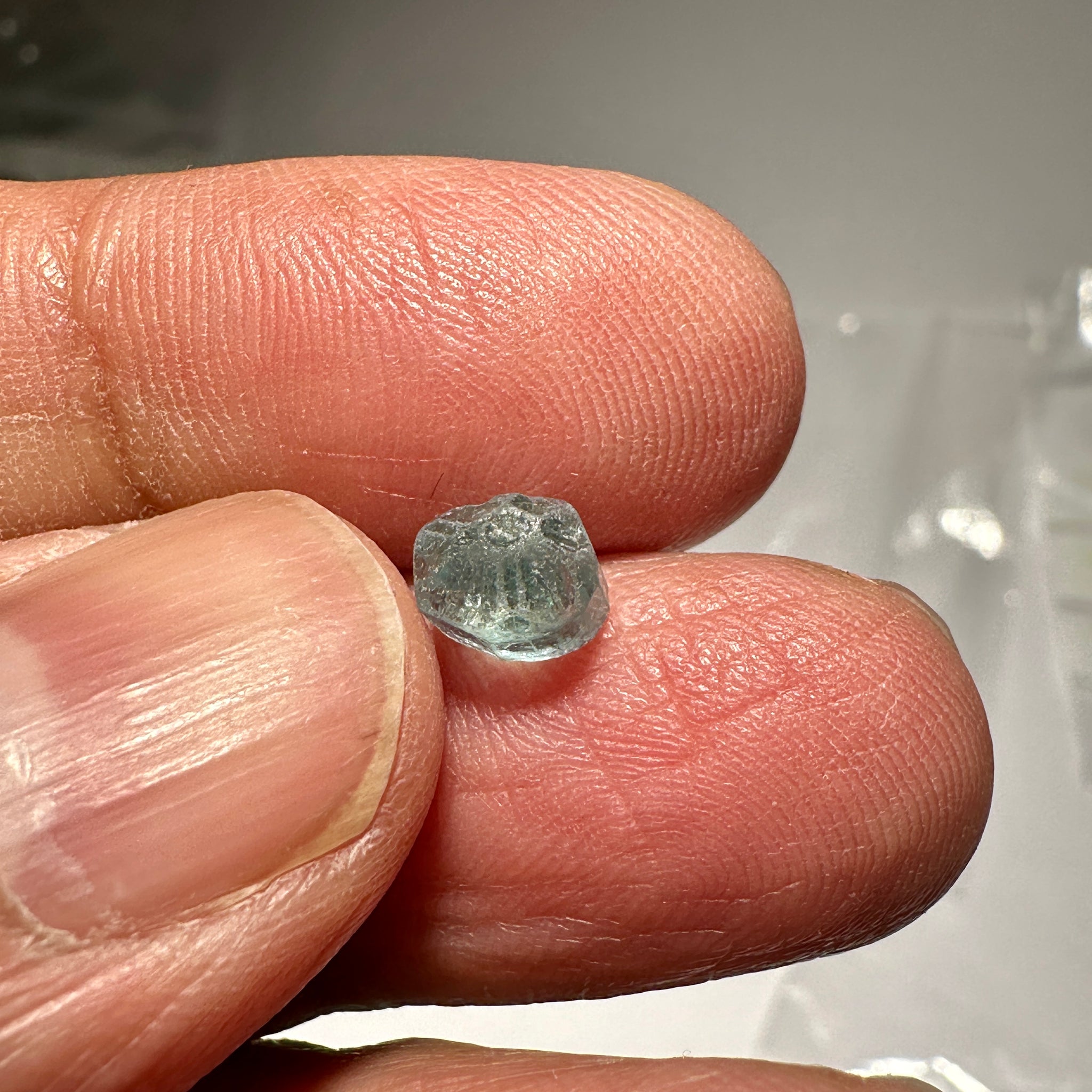 Blue Apatite Crystal, 1.69ct, Merelani, Tanzania, Untreated Unheated