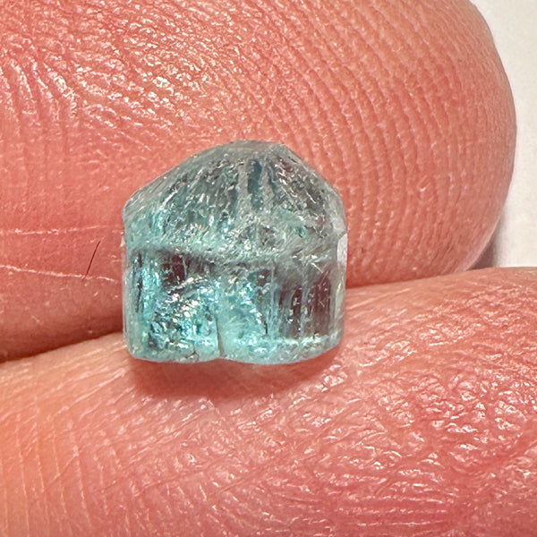 Blue Apatite Crystal, 1.69ct, Merelani, Tanzania, Untreated Unheated