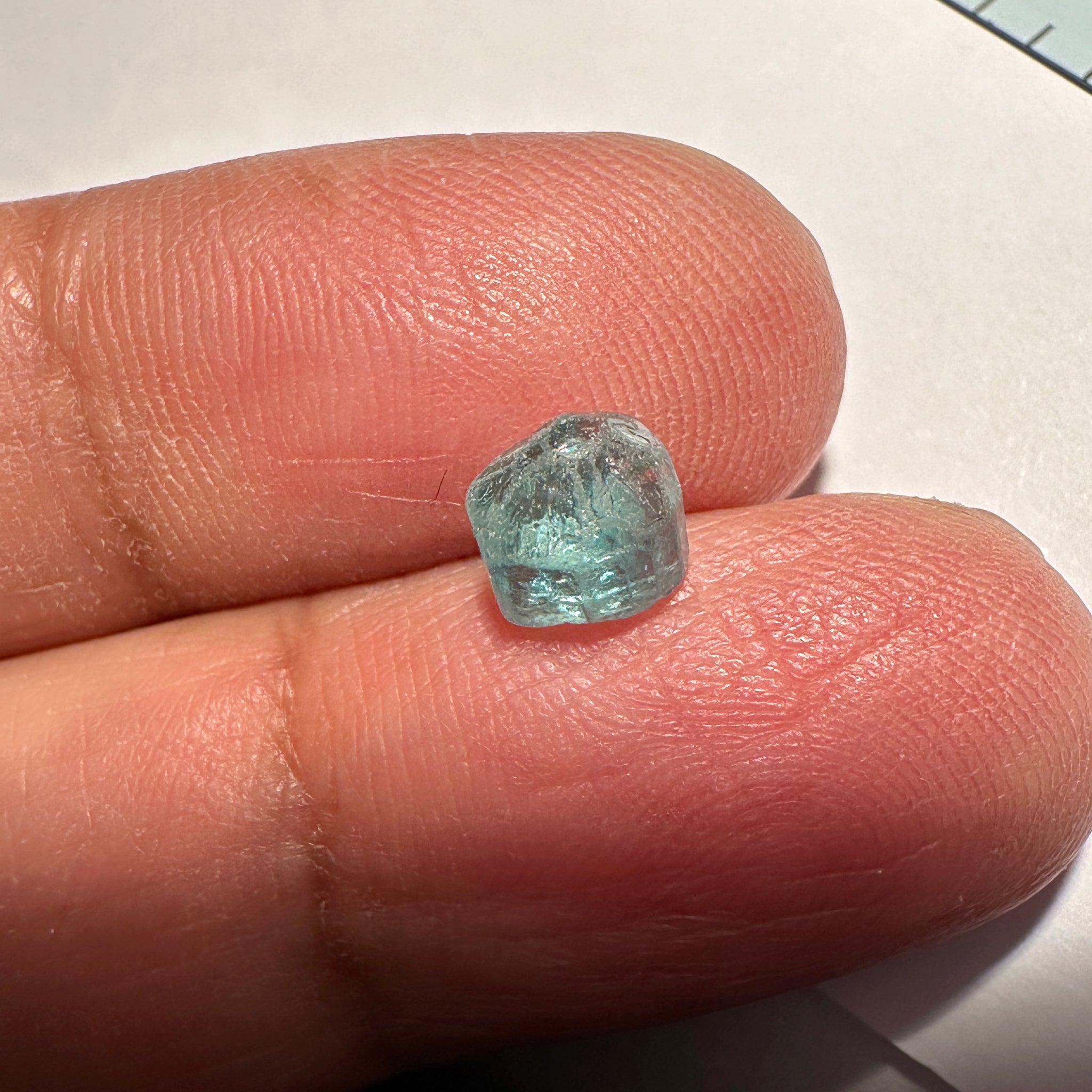 Blue Apatite Crystal, 1.69ct, Merelani, Tanzania, Untreated Unheated
