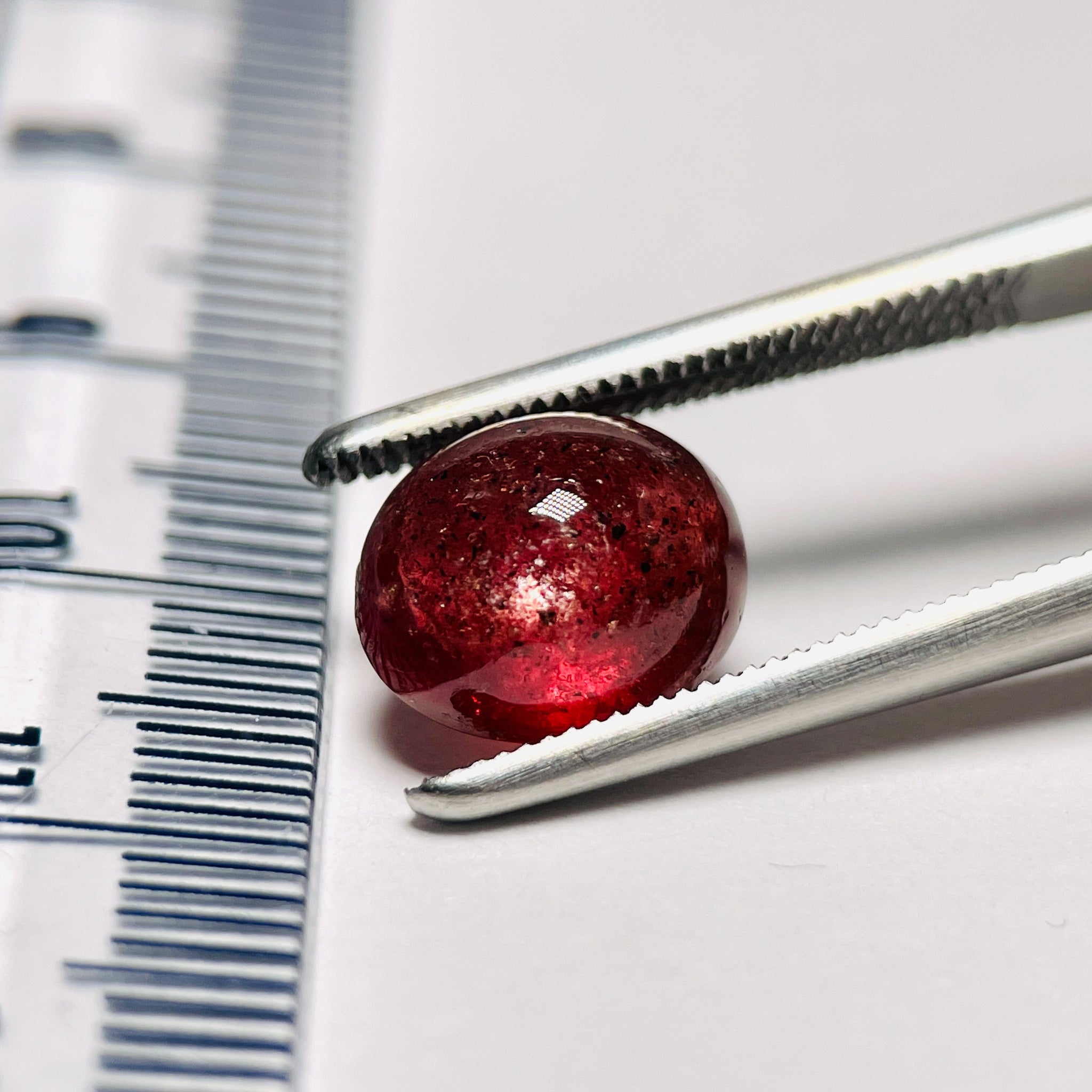 4.08Ct Red Sapphire Cabochon Umba Valley Tanzania. Untreated Unheated. Has A Moving Star But As