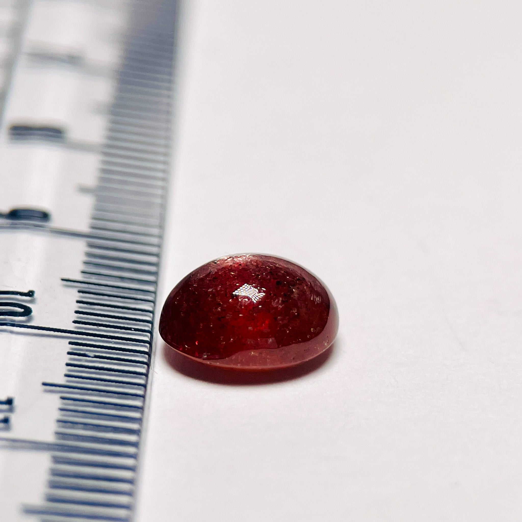 4.08Ct Red Sapphire Cabochon Umba Valley Tanzania. Untreated Unheated. Has A Moving Star But As