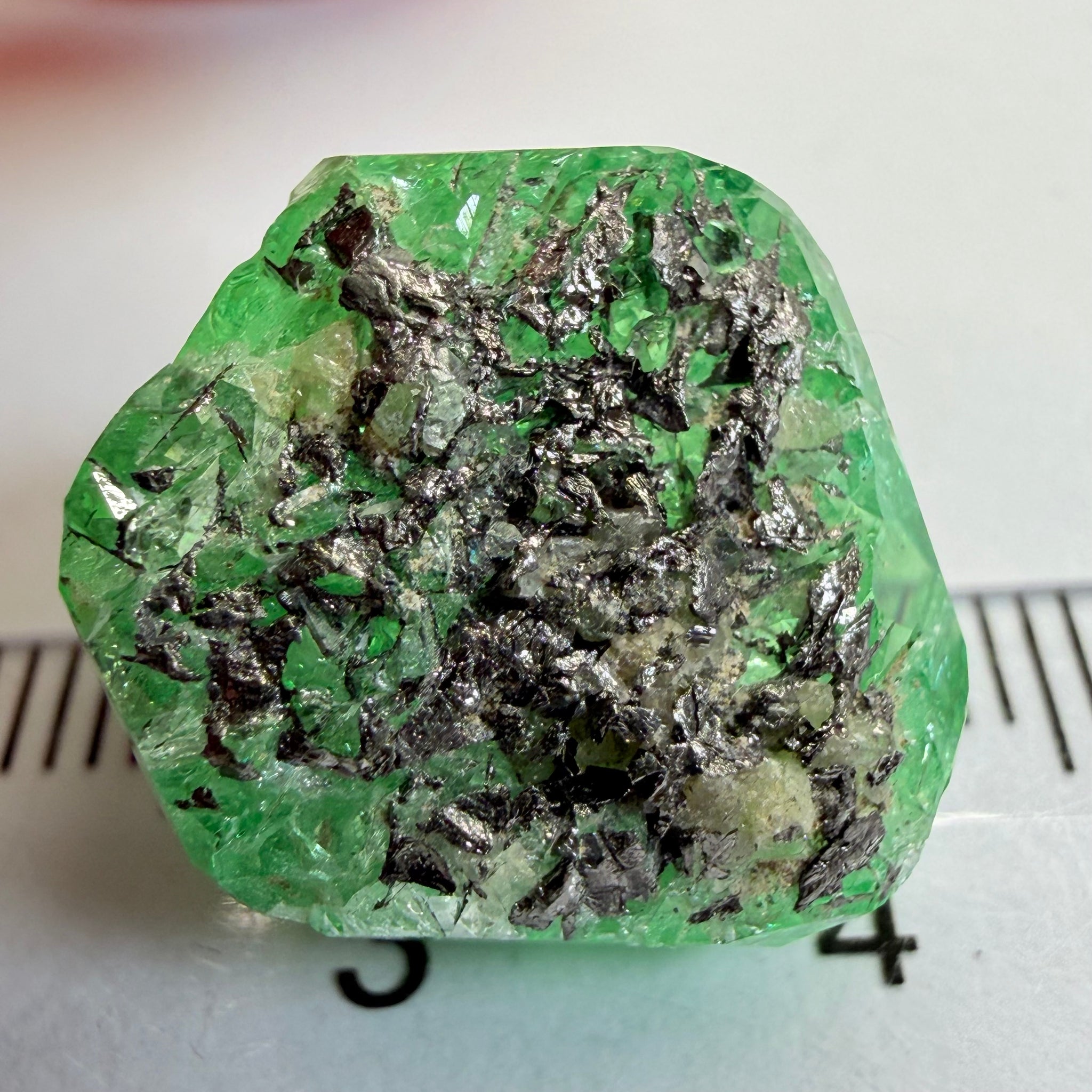 Merelani Mint Garnet Crystal, 24.22ct, Tanzania, Untreated Unheated
