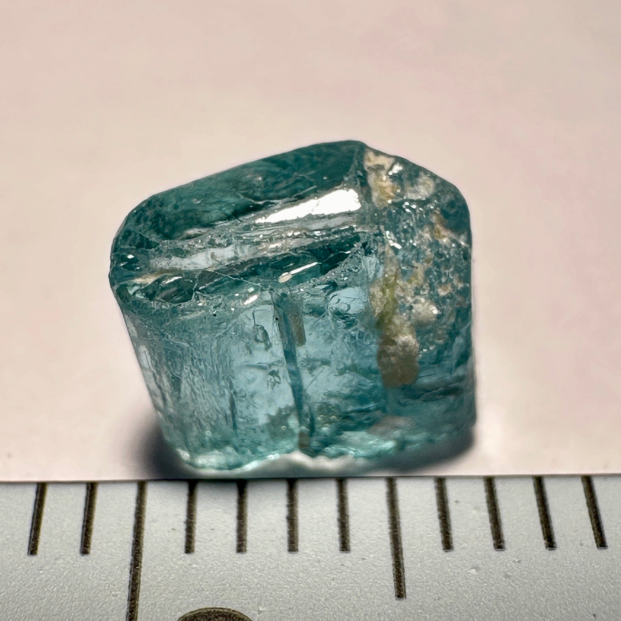 Blue Apatite Crystal, 2.03ct, Merelani, Tanzania, Untreated Unheated