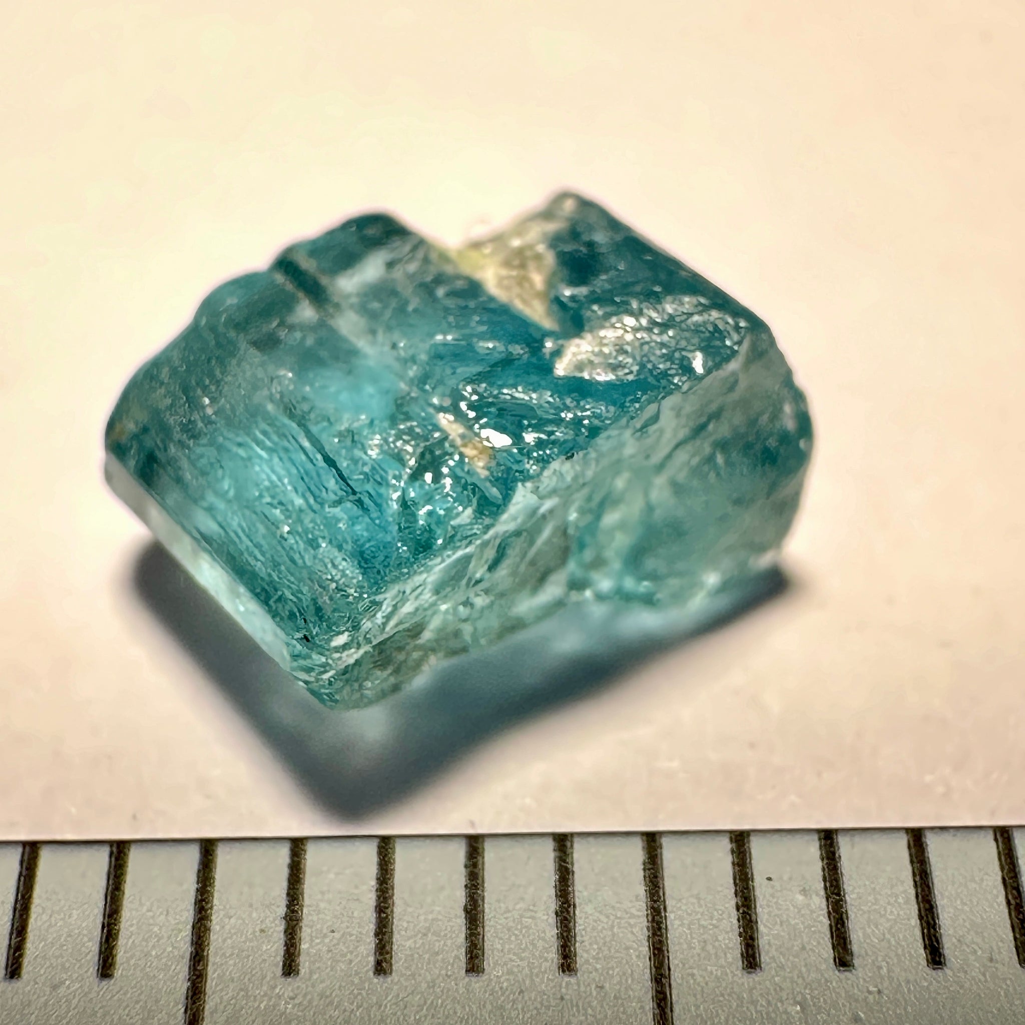 Blue Apatite Crystal, 2.03ct, Merelani, Tanzania, Untreated Unheated