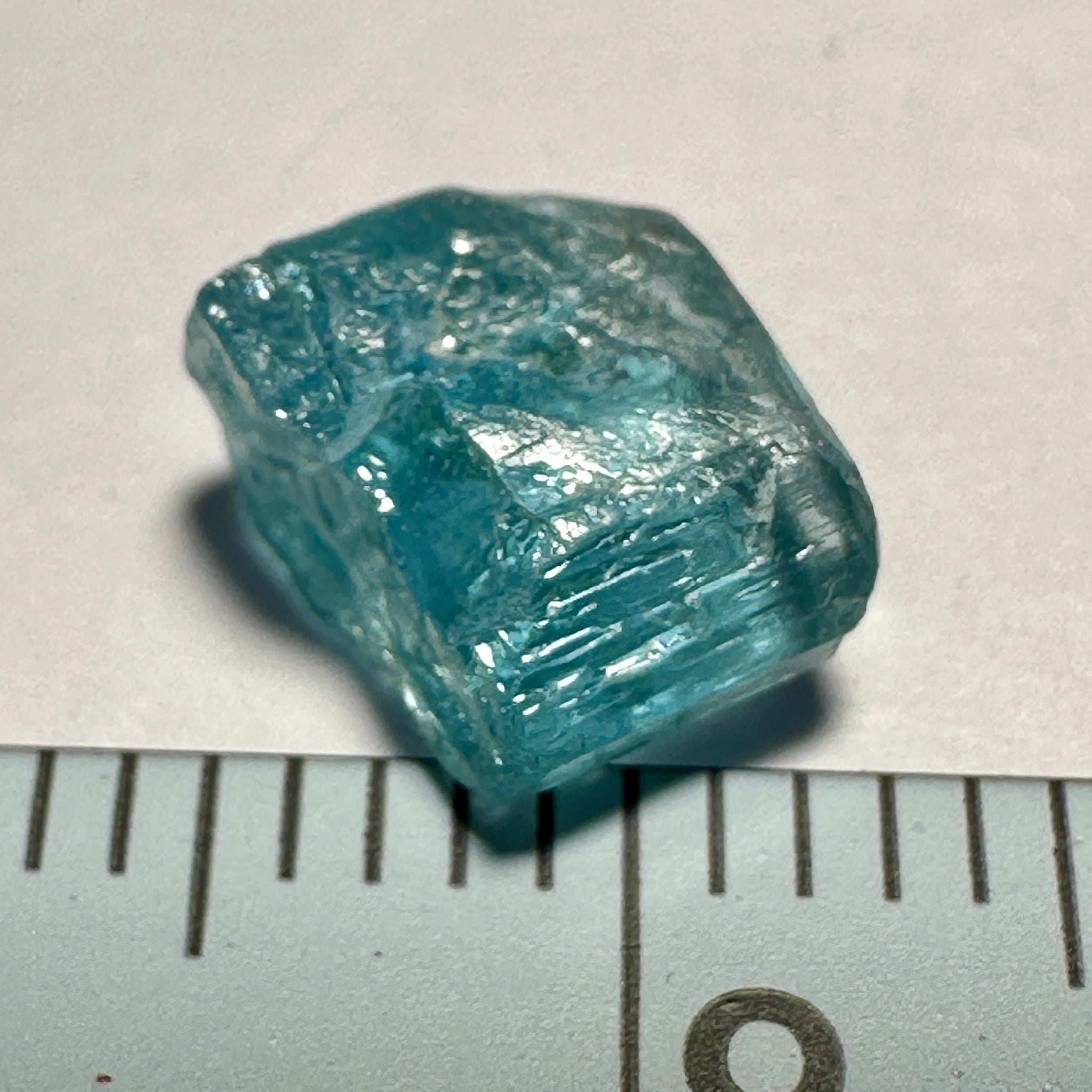 Blue Apatite Crystal, 2.03ct, Merelani, Tanzania, Untreated Unheated