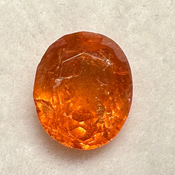 Mandarin Spessartite Garnet, 2.96ct, Tanzania, Untreated Unheated