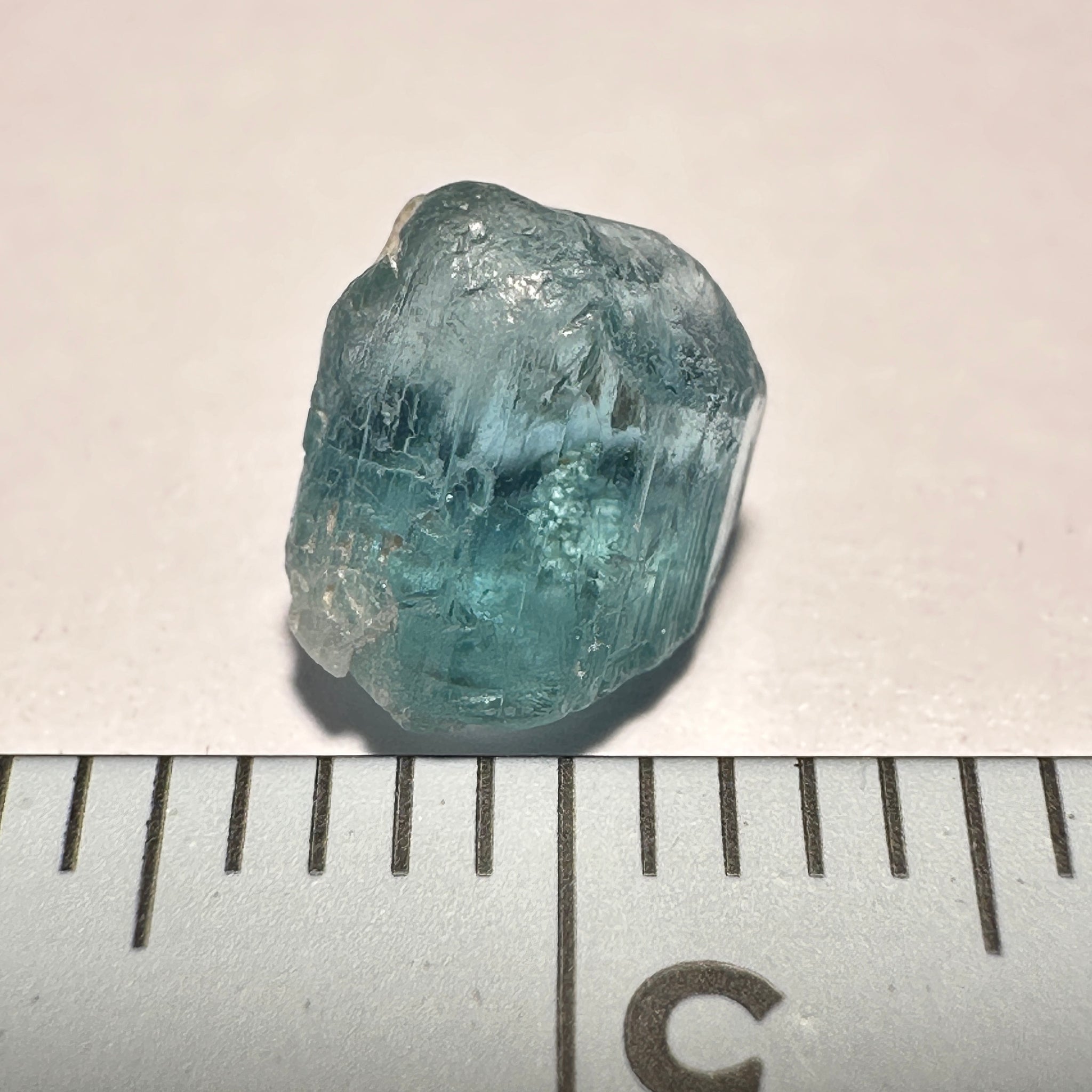 Blue Apatite Crystal, 1.61ct, Merelani, Tanzania, Untreated Unheated