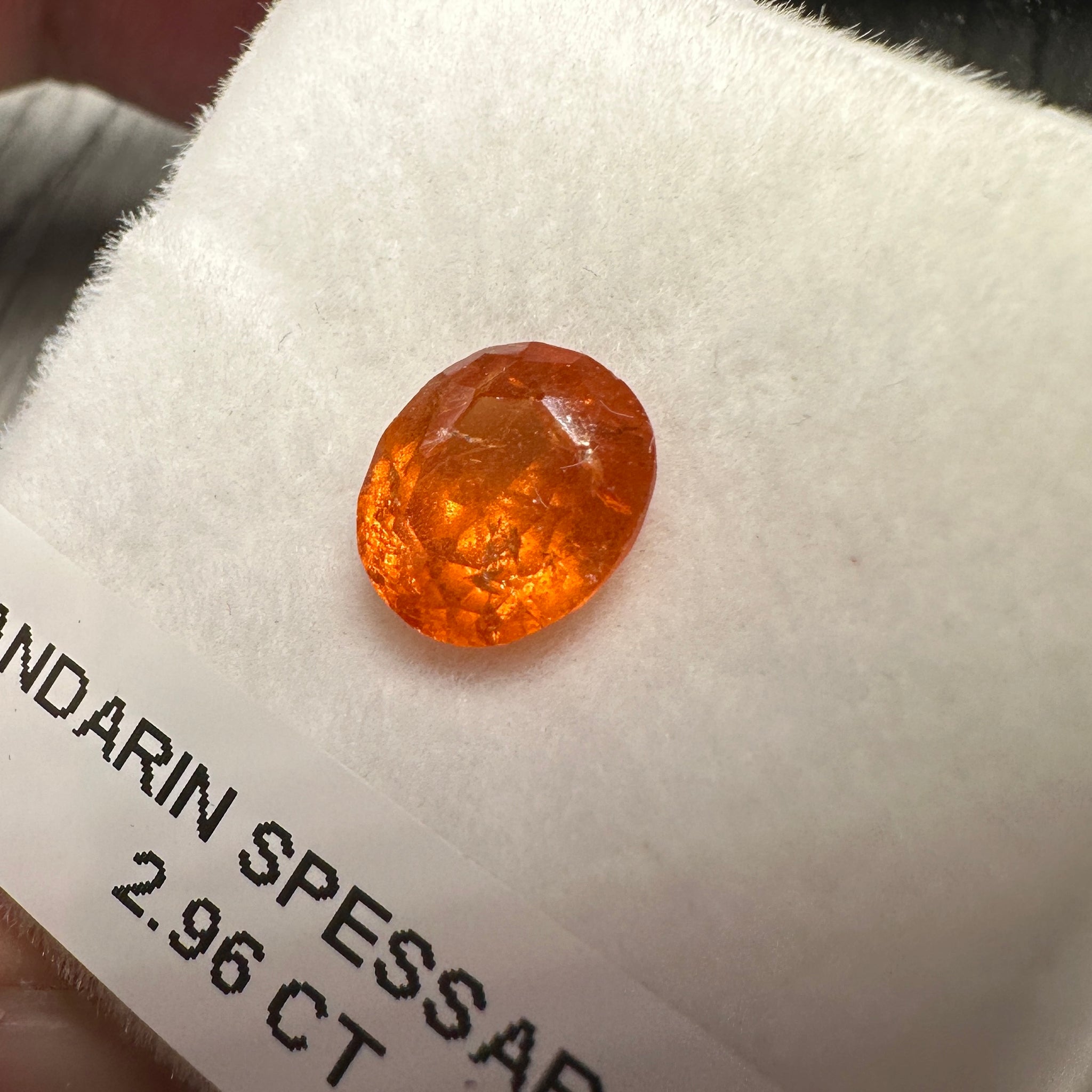 Mandarin Spessartite Garnet, 2.96ct, Tanzania, Untreated Unheated