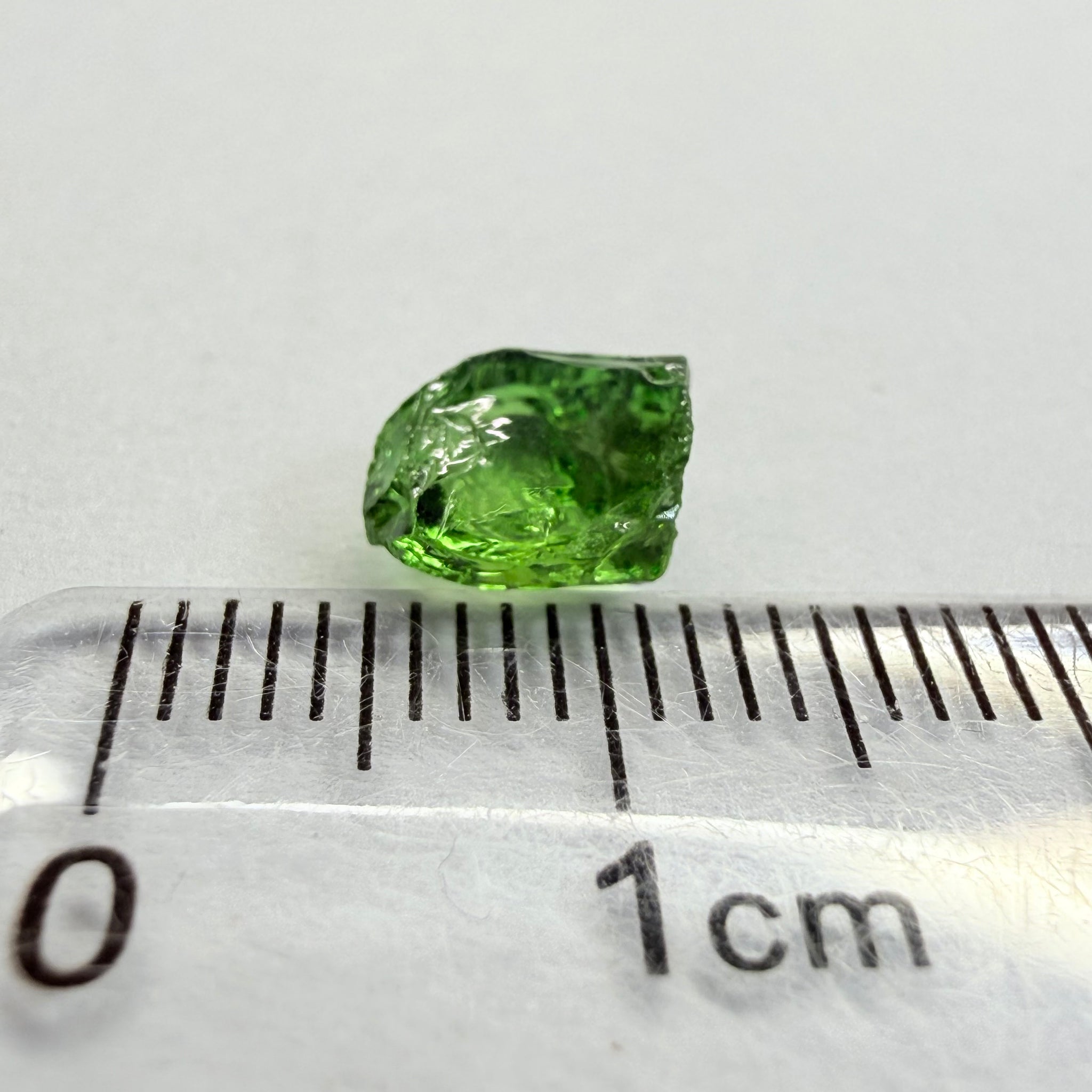 Chrome Tourmaline, yellowish tint with colour zoning, 1.84ct, Laletema, Tanzania, Untreated Unheated, vvs-if, slightly flattish shape