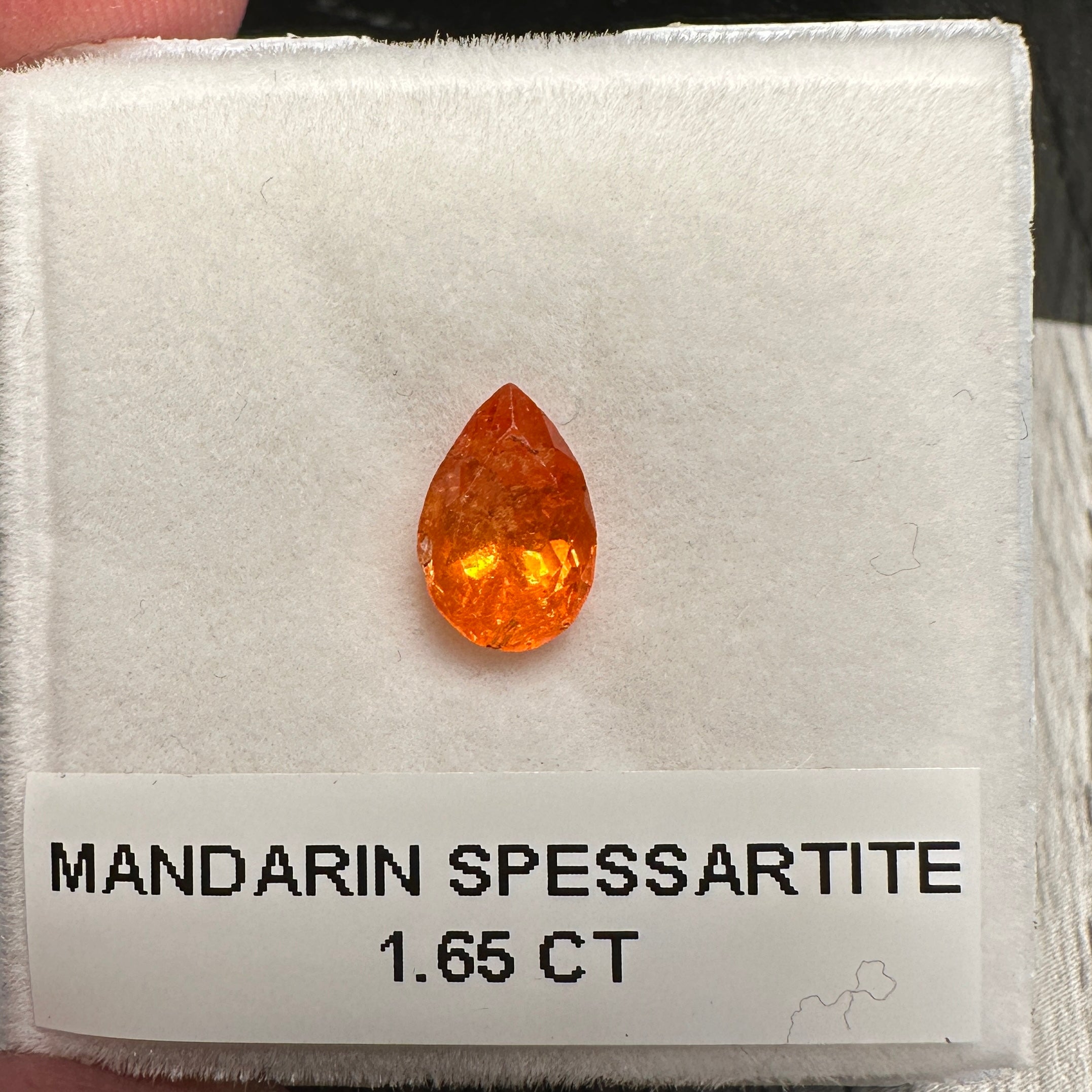 1.65ct Mandarin Spessartite Garnet, Tanzania, Untreated Unheated