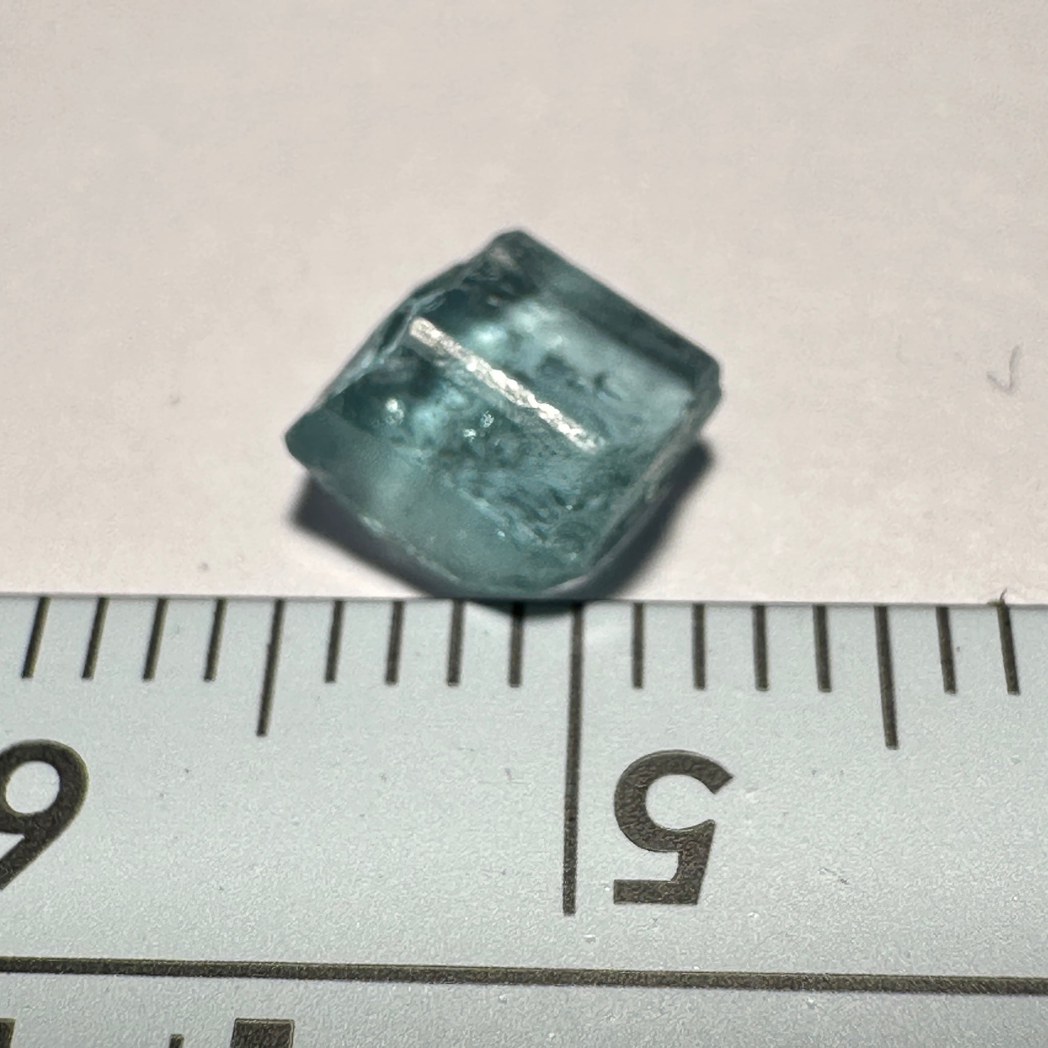 Blue Apatite Crystal, 1.25ct, Merelani, Tanzania, Untreated Unheated