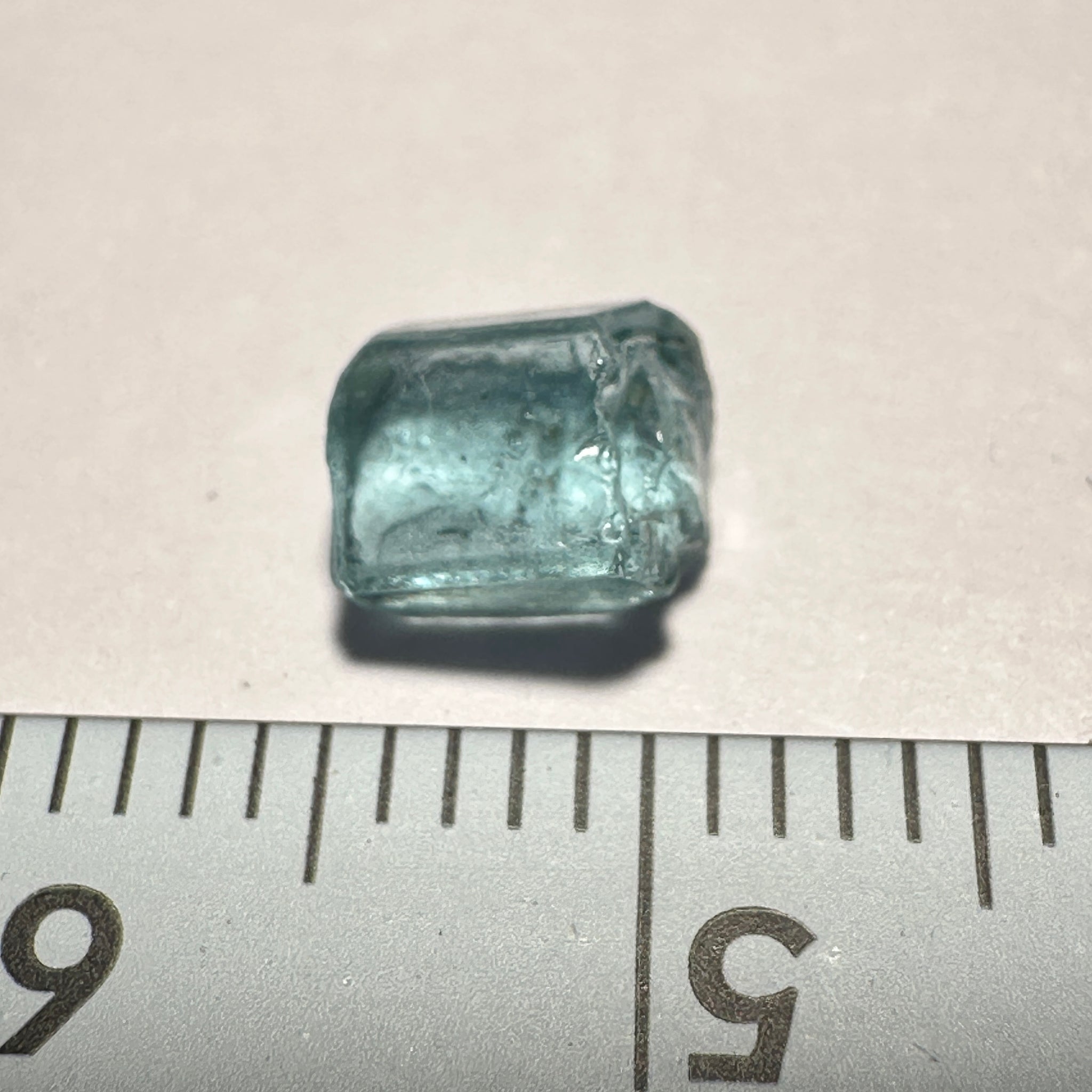 Blue Apatite Crystal, 1.25ct, Merelani, Tanzania, Untreated Unheated