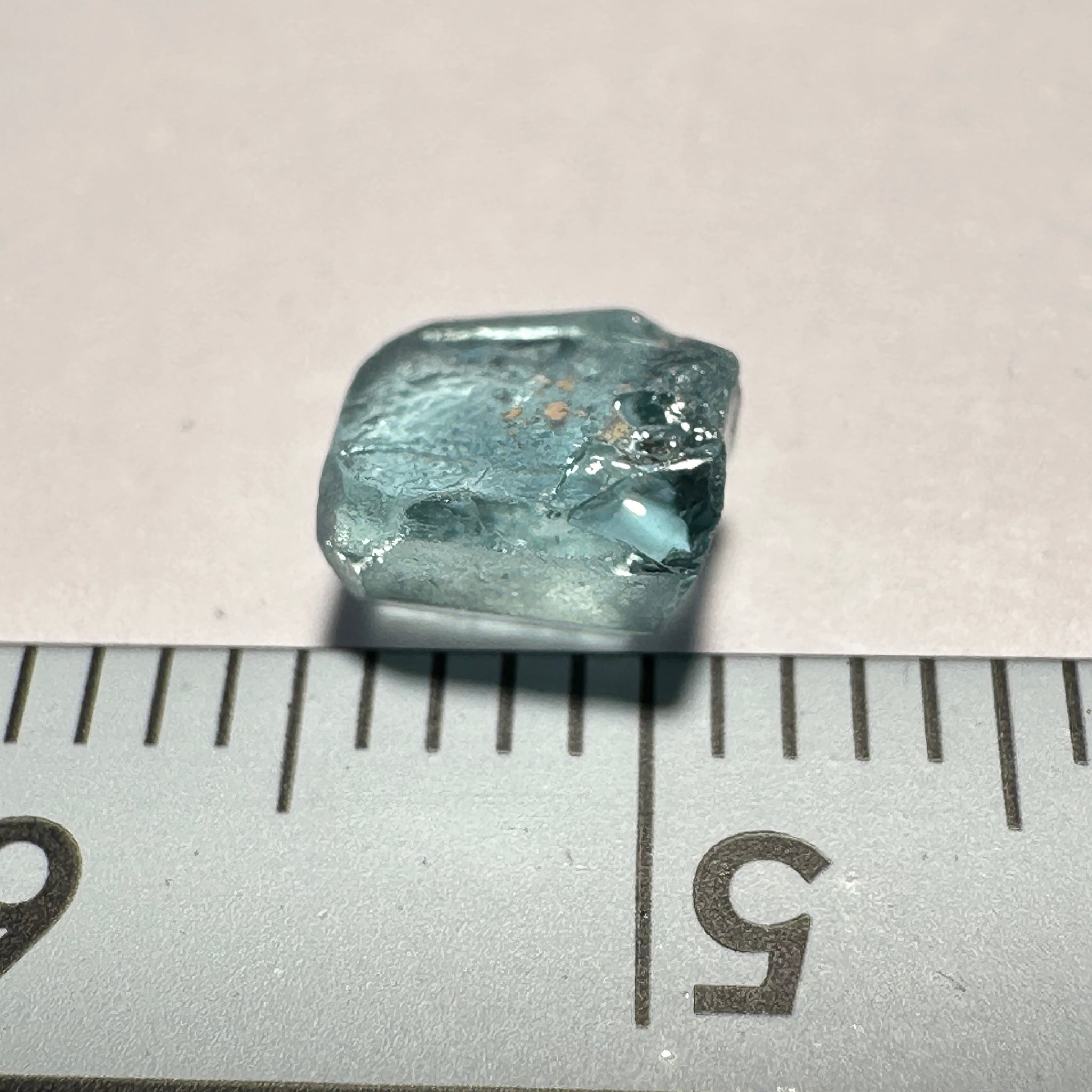 Blue Apatite Crystal, 1.25ct, Merelani, Tanzania, Untreated Unheated