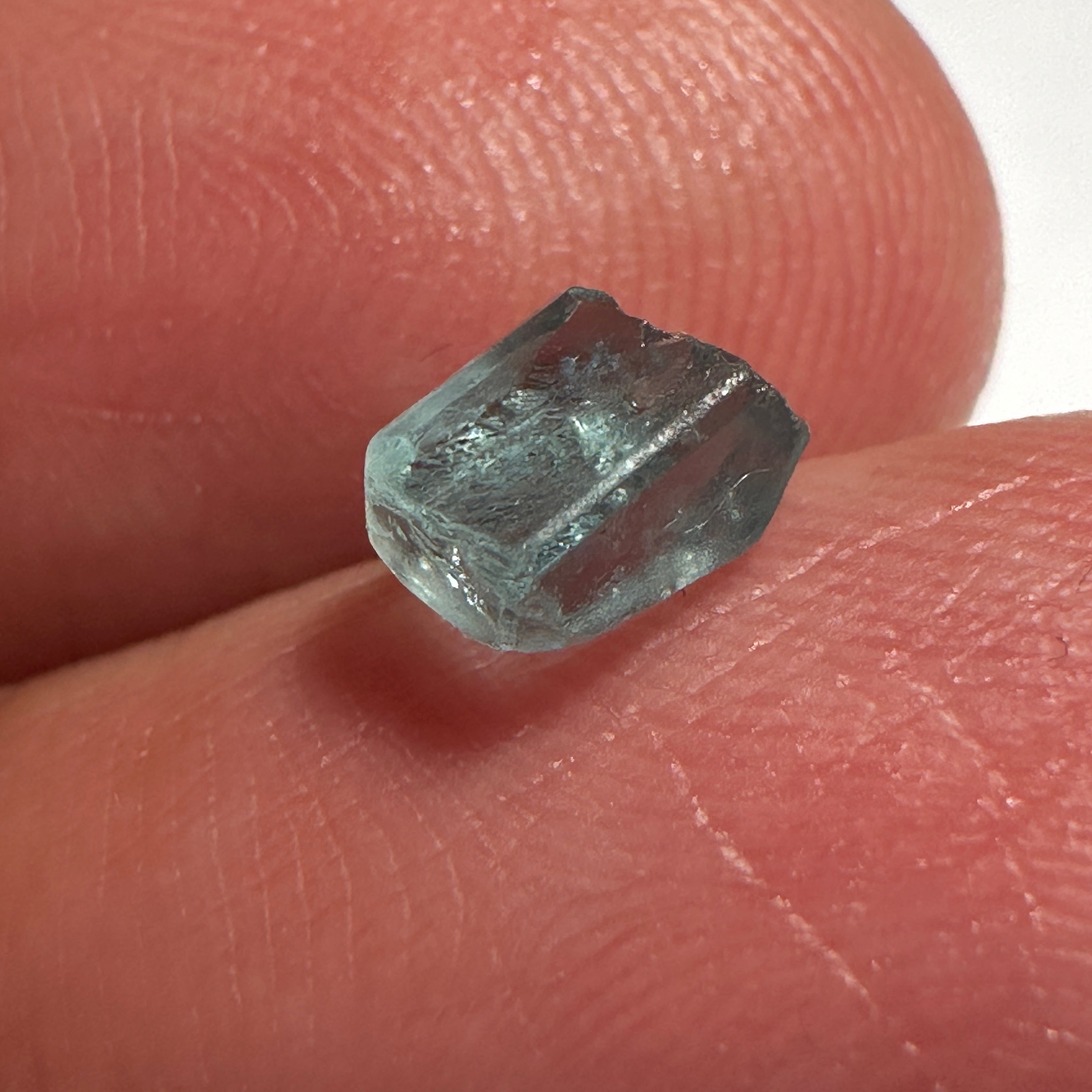 1.25ct Blue Apatite Crystal, Merelani, Tanzania, Untreated Unheated