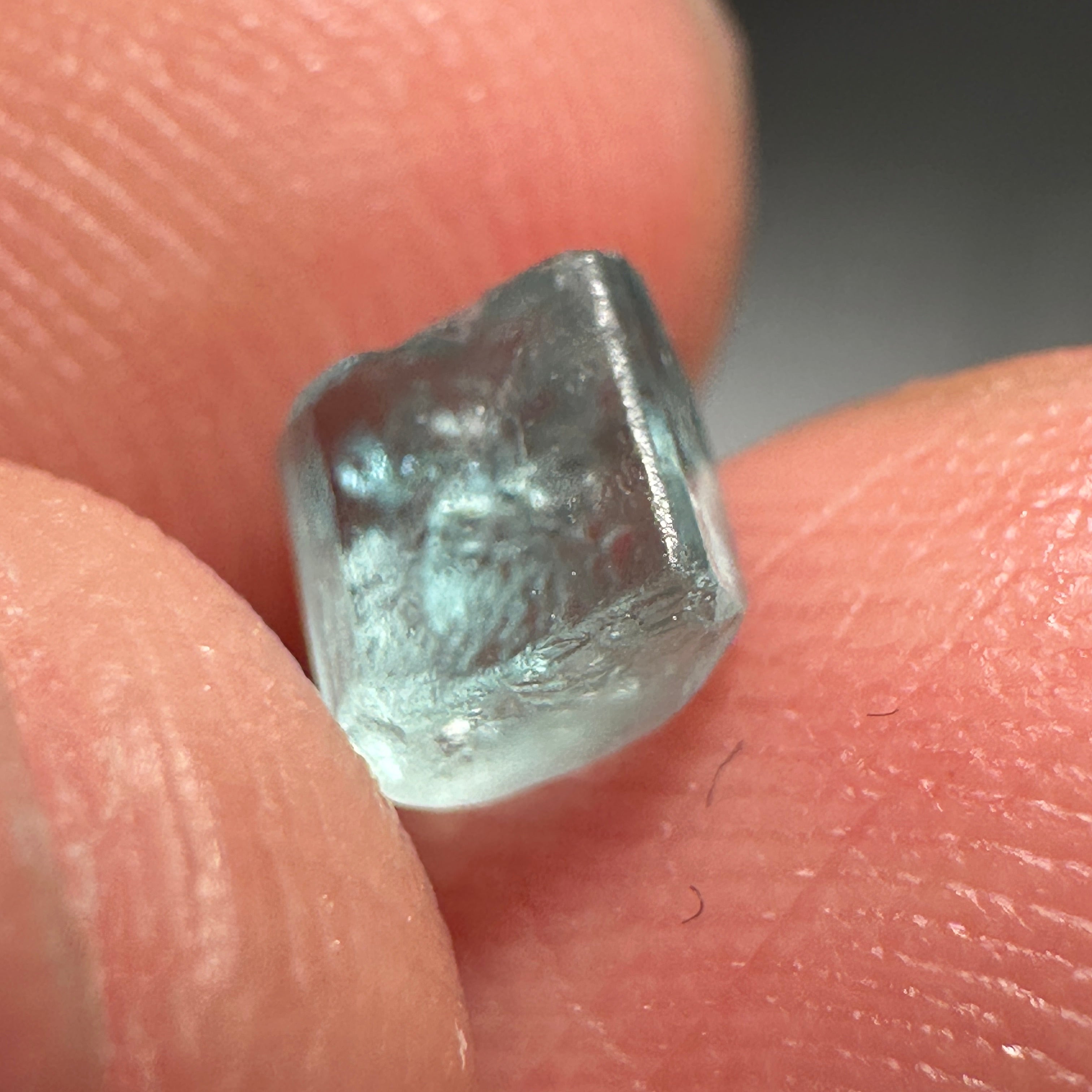 1.25ct Blue Apatite Crystal, Merelani, Tanzania, Untreated Unheated