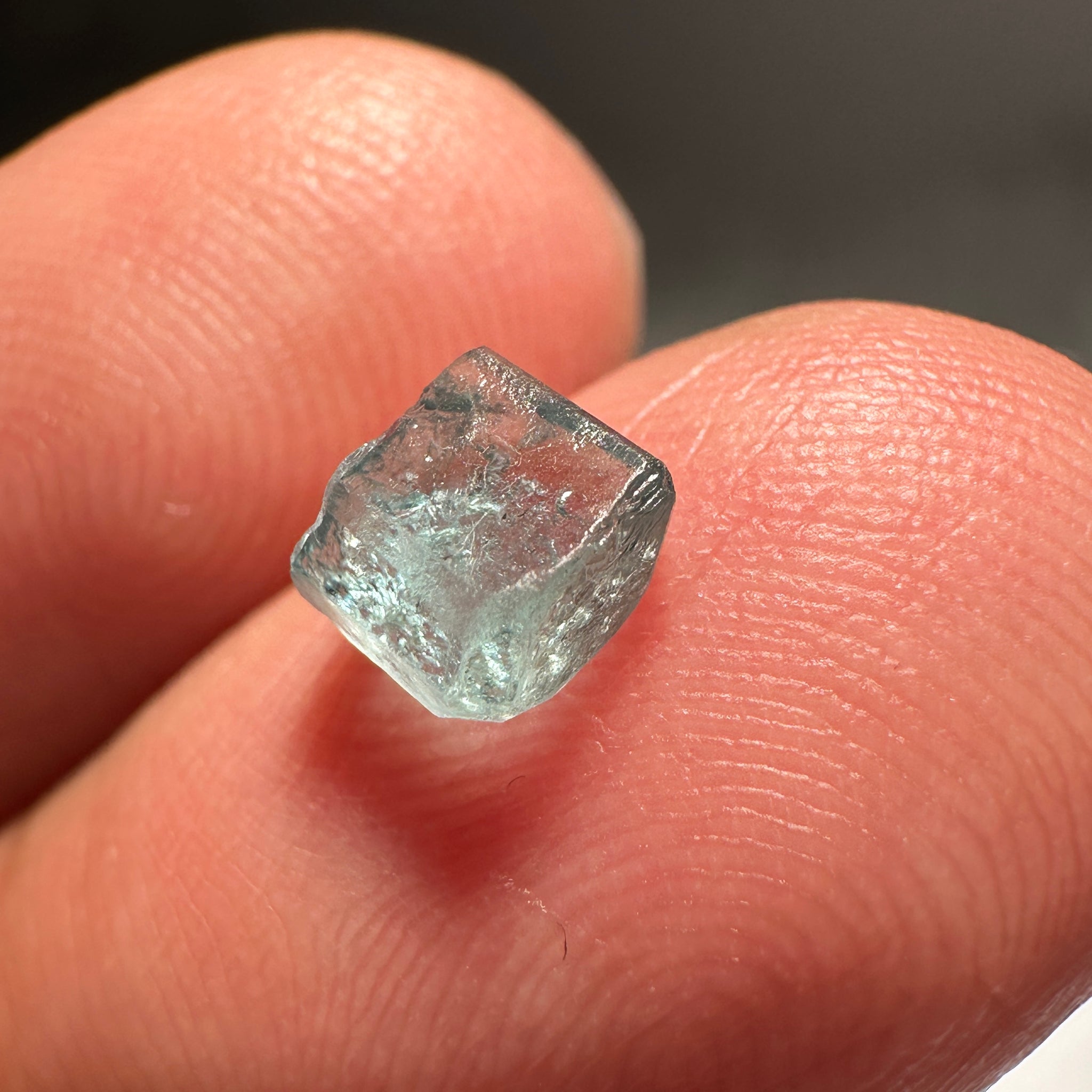 Blue Apatite Crystal, 1.25ct, Merelani, Tanzania, Untreated Unheated